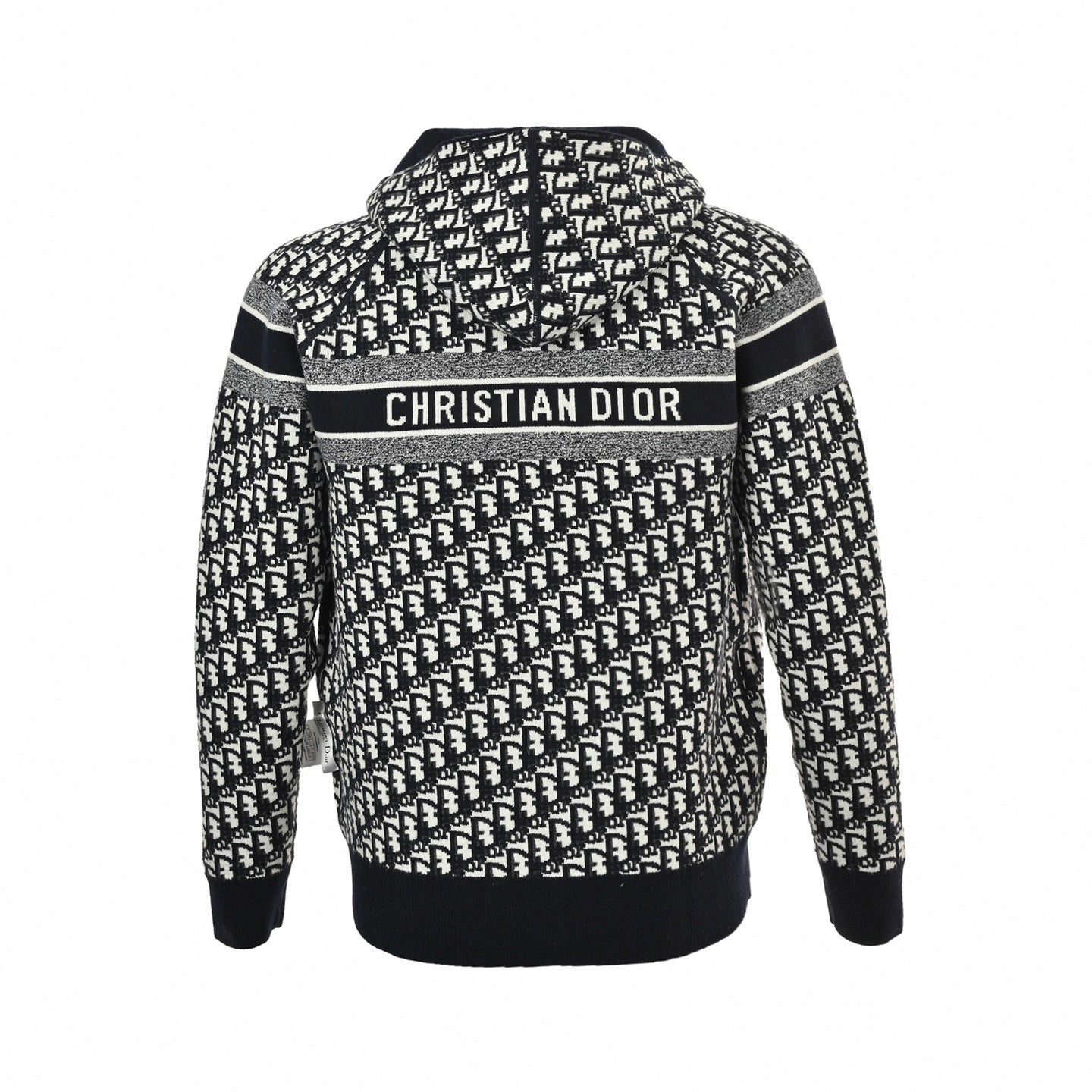 Dior Dior Oblique All-Over Zip-Up Knit Hoodie - image 2