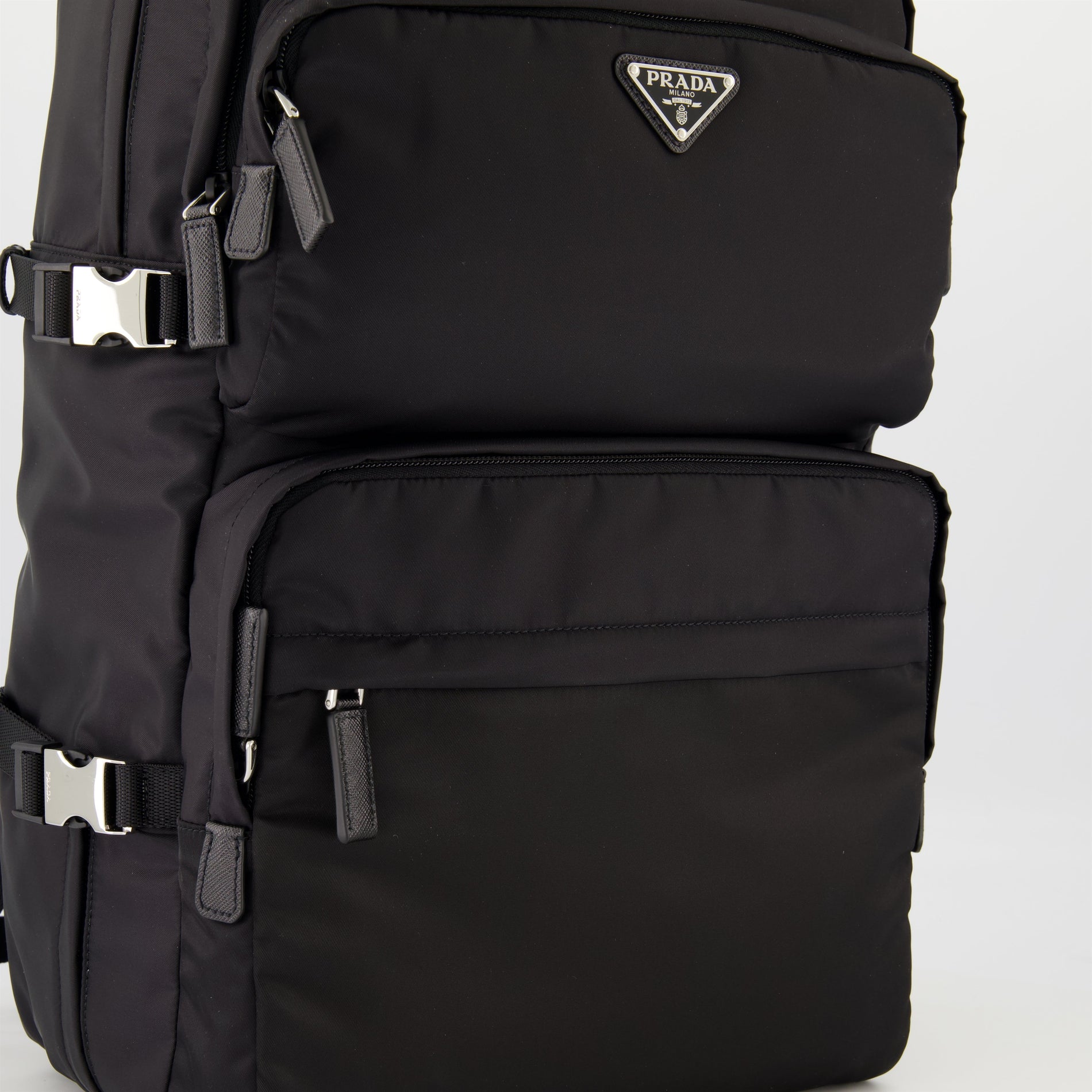Prada Black Re-Nylon Backpack - image 3