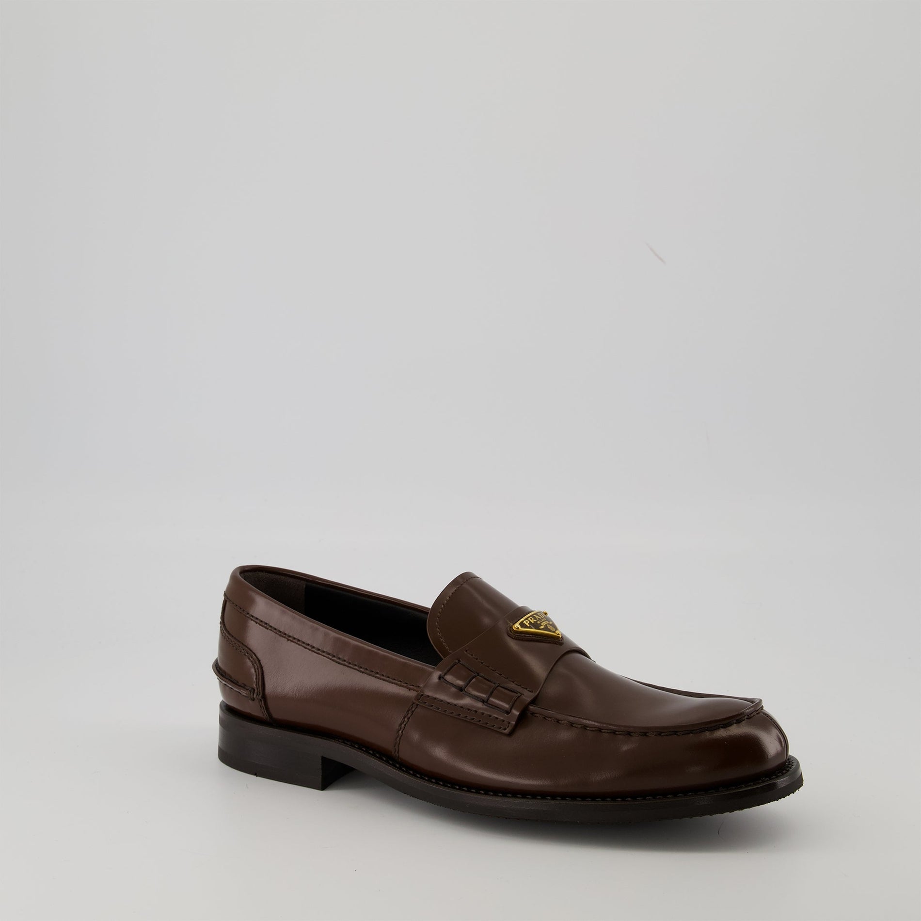 Prada Brushed Leather Loafers - image 2