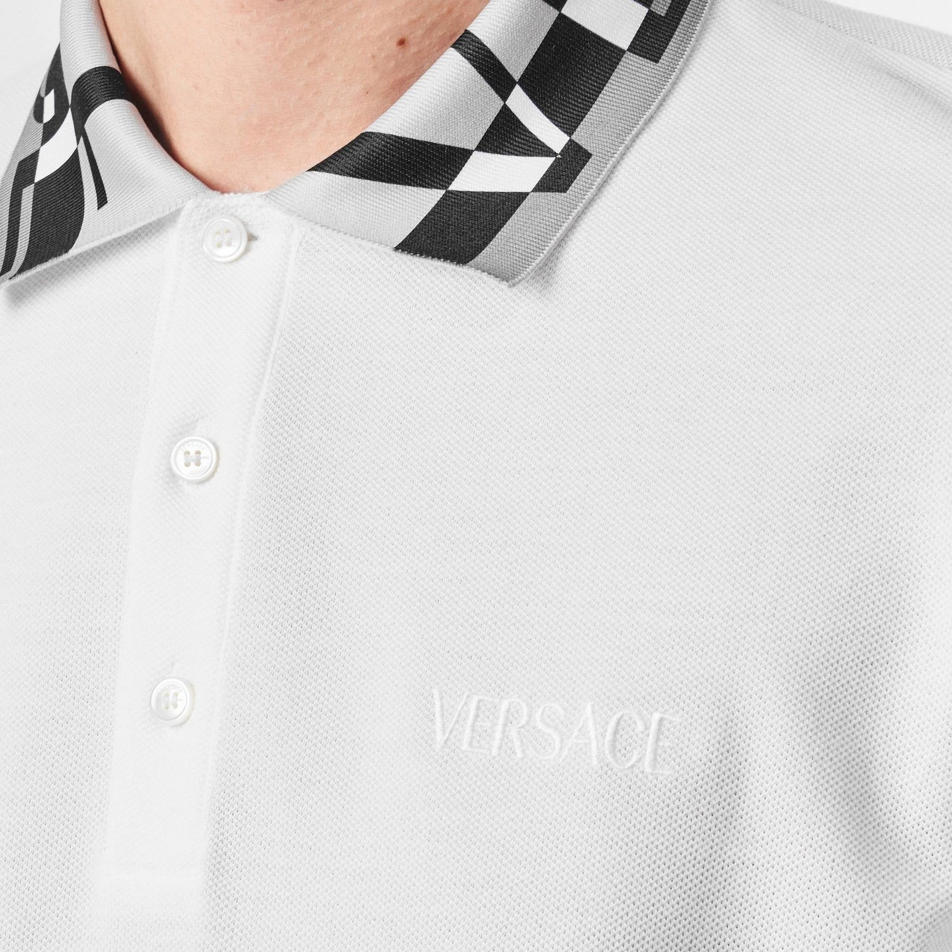Versace Short Sleeve Polo Shirt - image 3
