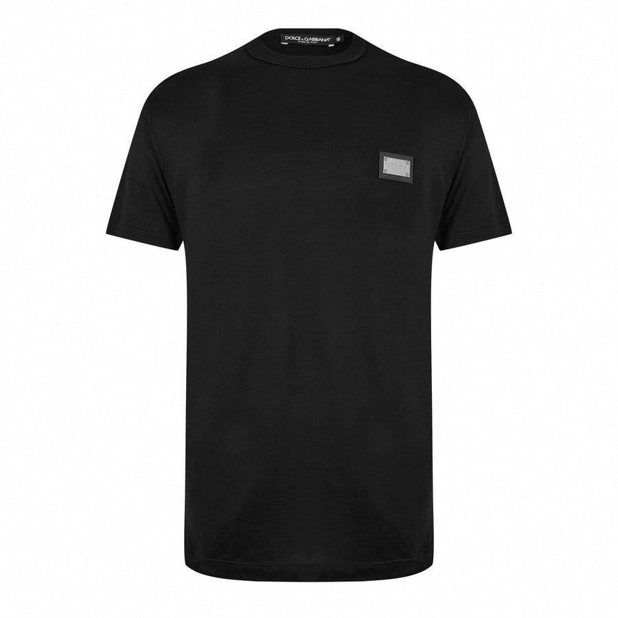 Dolce & Gabbana DG Cotton Plate T-Shirt – Black