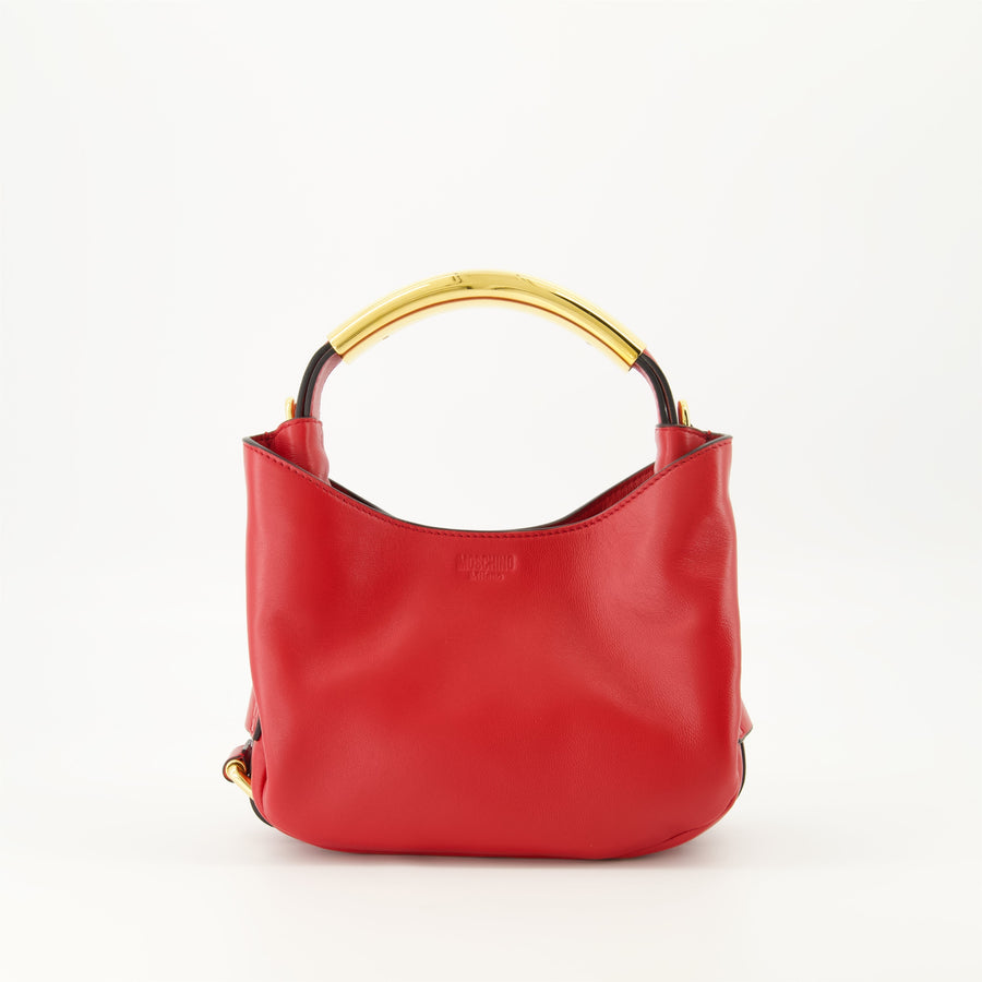 Moschino Leather Top Handle Bag