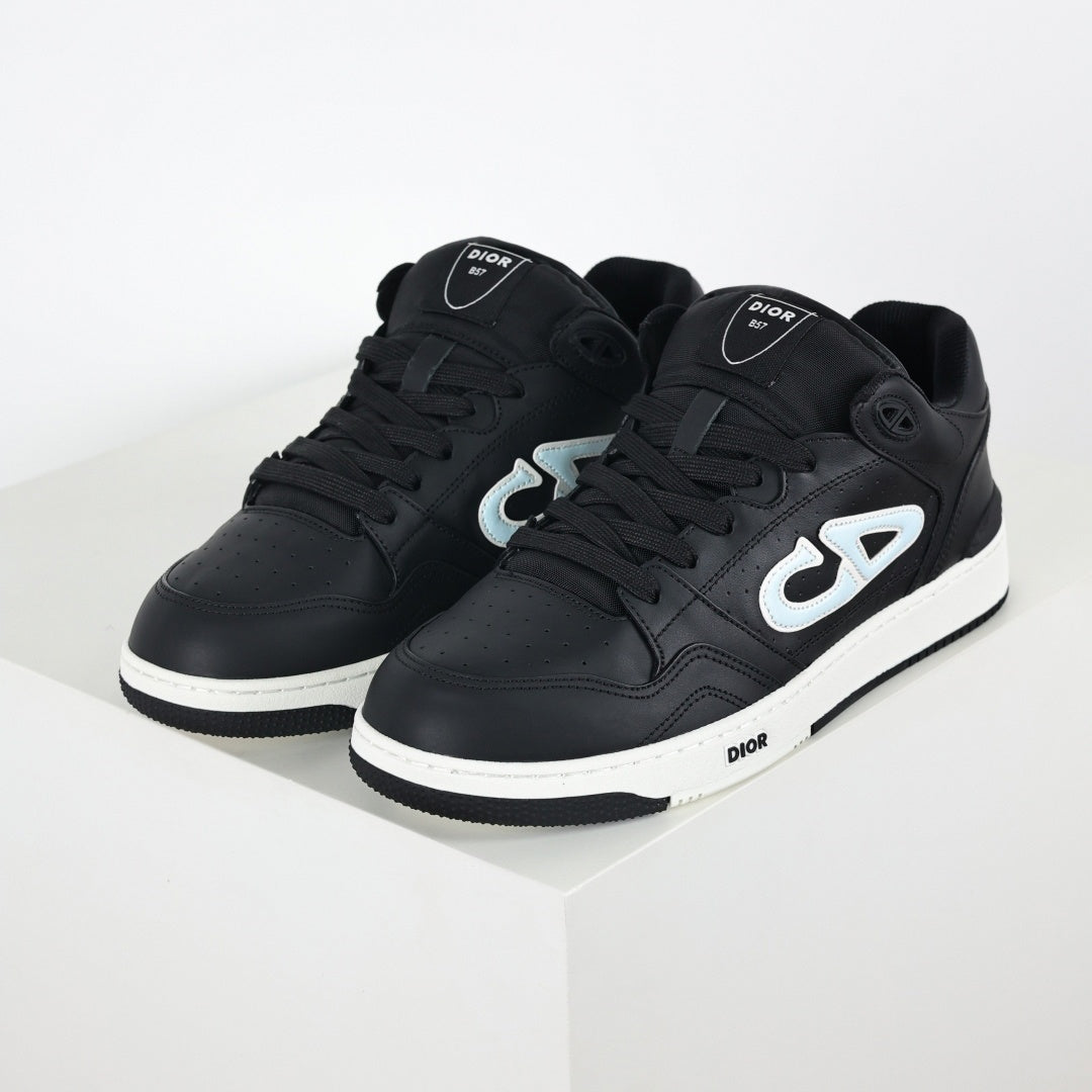 Dior B57 Low-Top Sneaker – Black with Ice Blue CD Signature - image 9