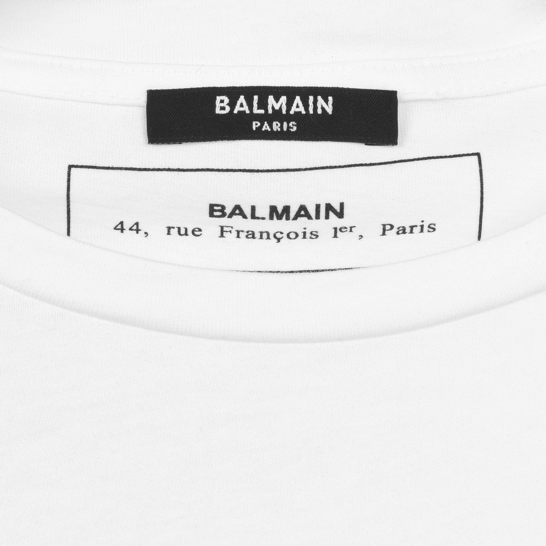 Balmain Coin Logo Cotton T-Shirt – White - image 7
