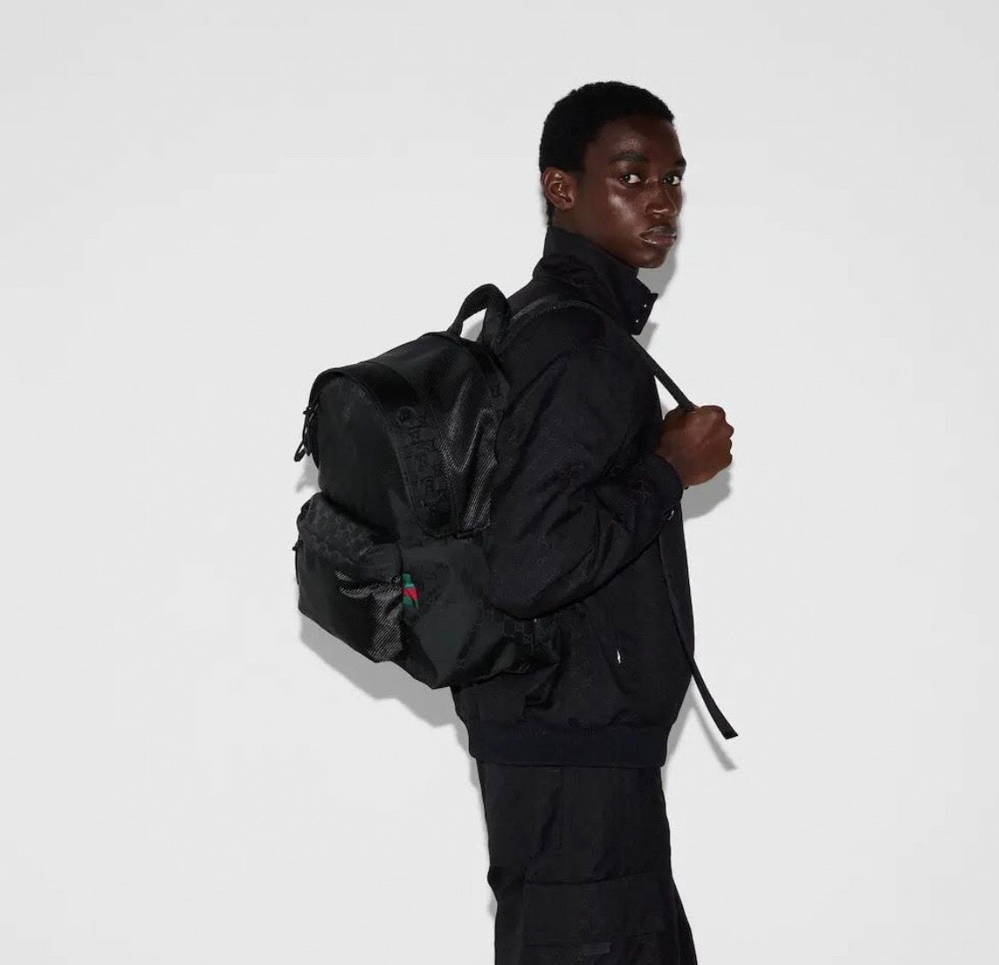 Gucci Black Nylon Backpack - image 5