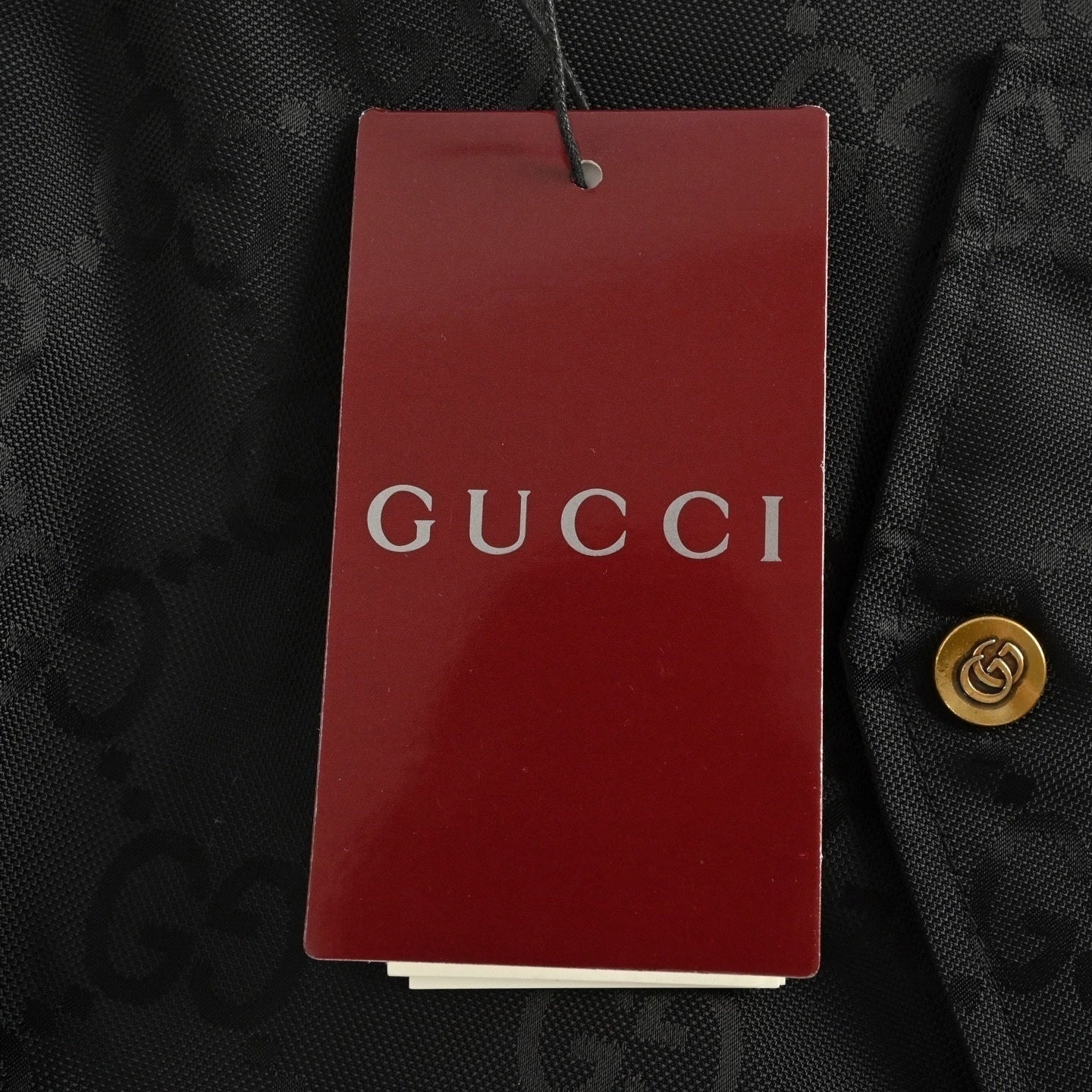 Gucci Black GG Monogram Padded Bomber Jacket - image 7