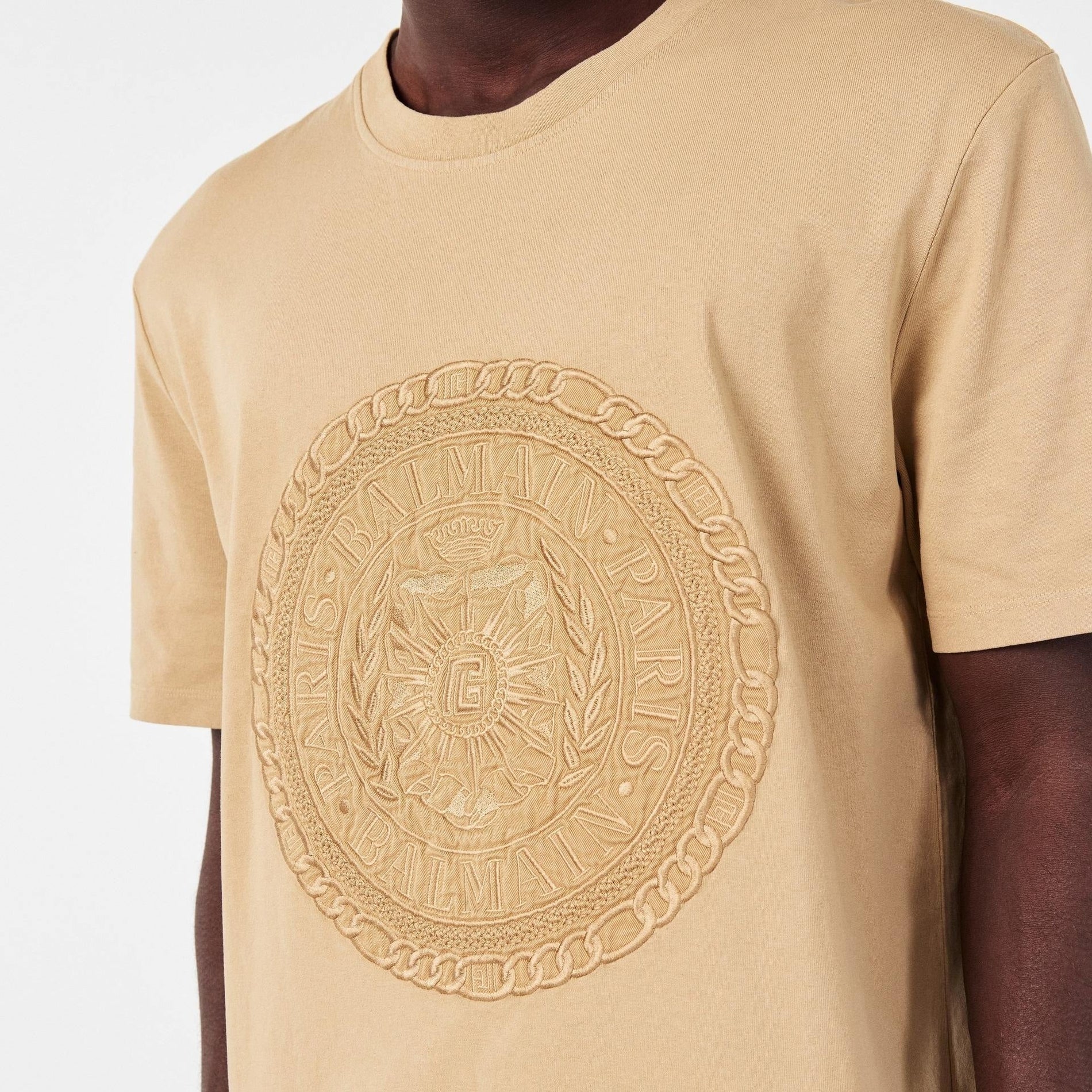 Balmain Men's Medal Logo Cotton T-Shirt - image 3