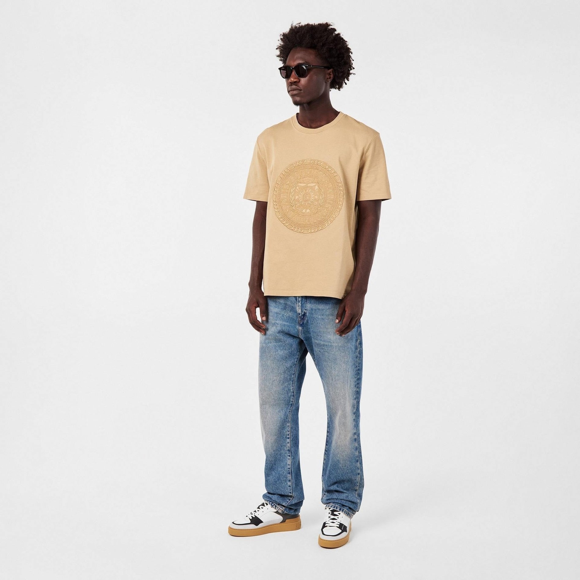 Balmain Men's Medal Logo Cotton T-Shirt - image 6