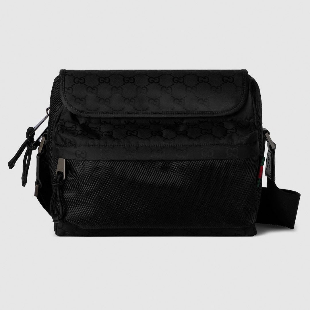 Gucci Medium Black Messenger Crossbody Bag - image 2