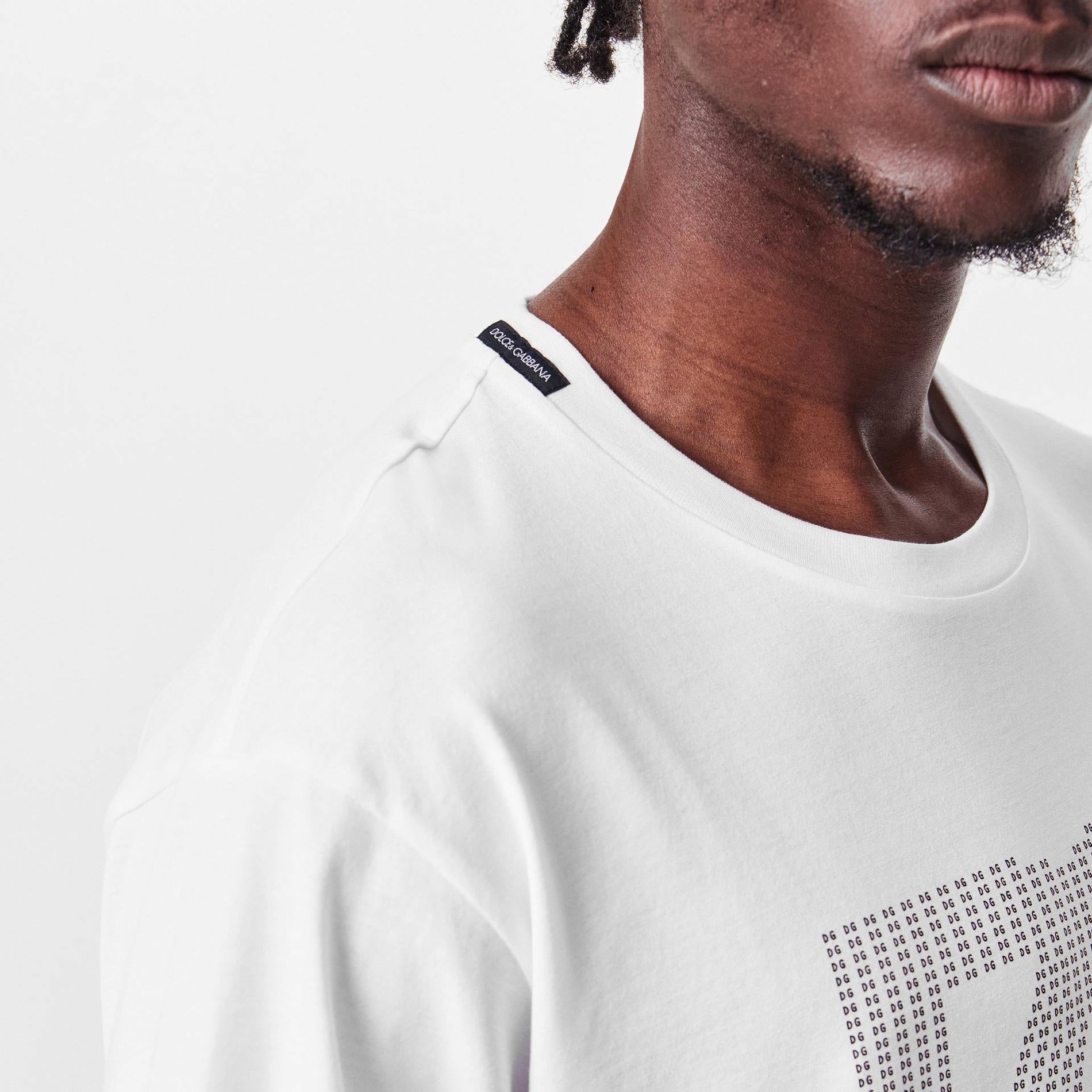 Dolce & Gabbana DG Logo Cotton T-Shirt – White - image 5