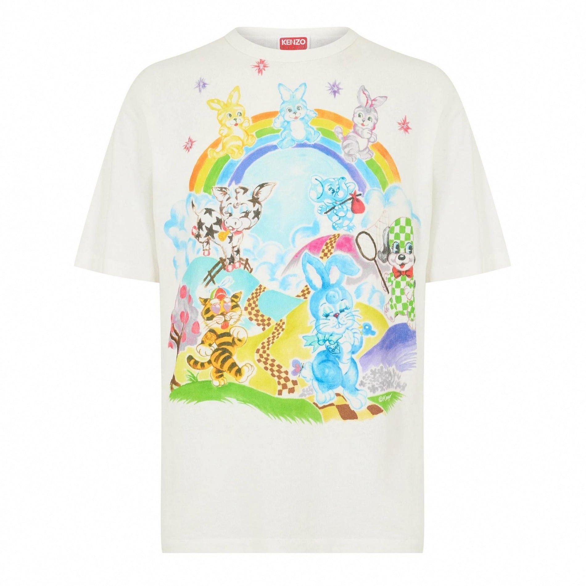 Kenzo Graphic Print Cotton T-Shirt