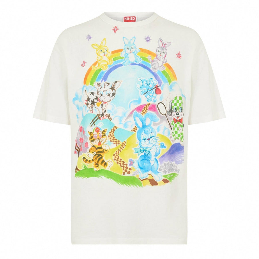 Kenzo Graphic Print Cotton T-Shirt