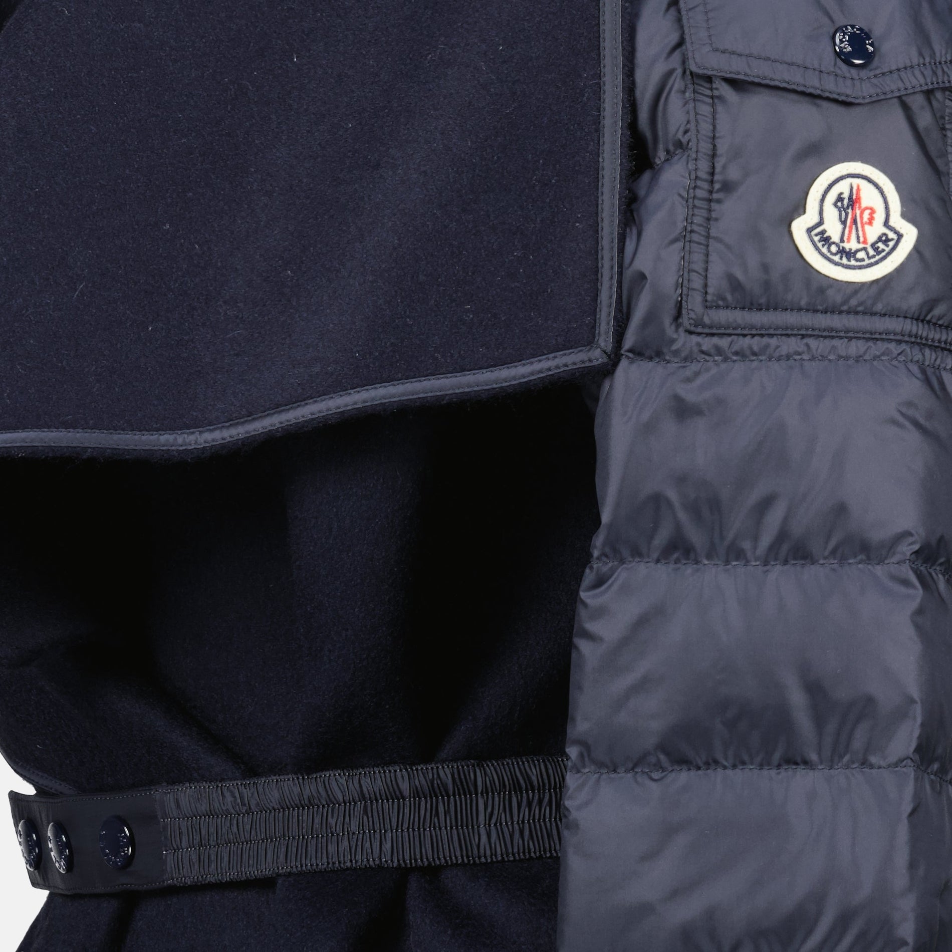 Moncler Quilted Wool Cape - image 8