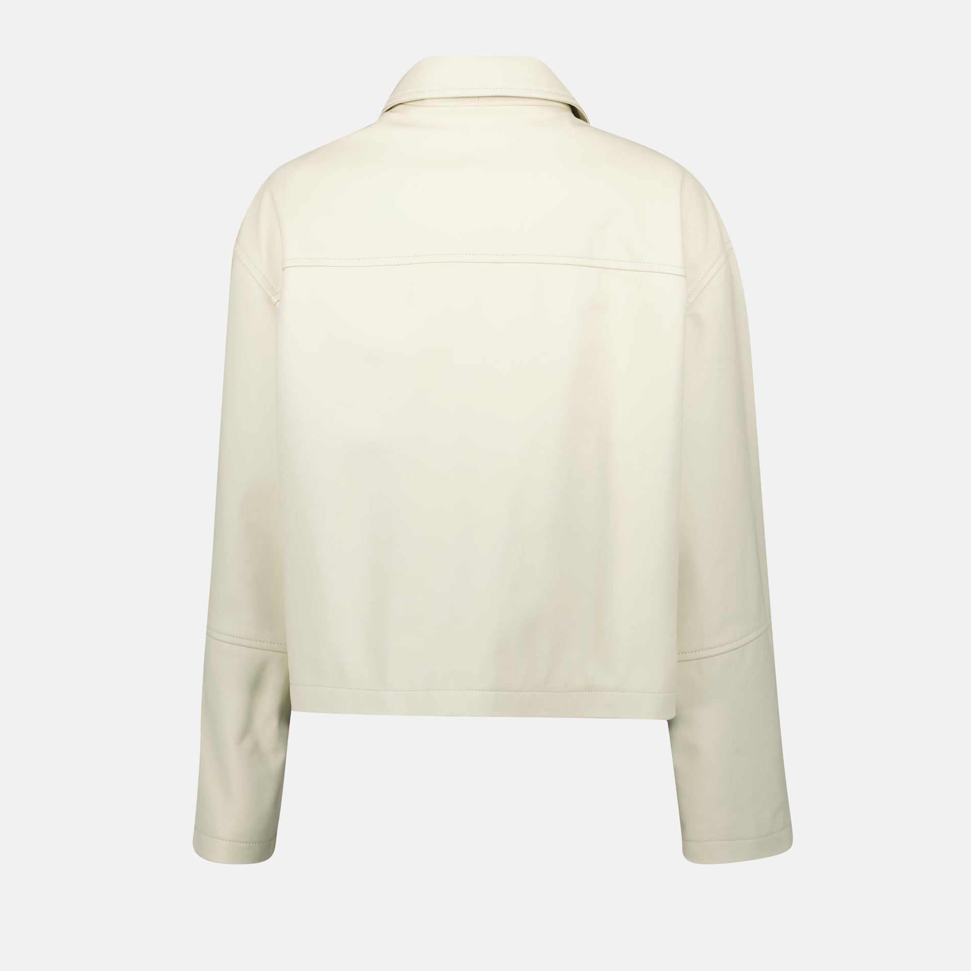 Moschino Cream Cropped Utility Jacket - image 2