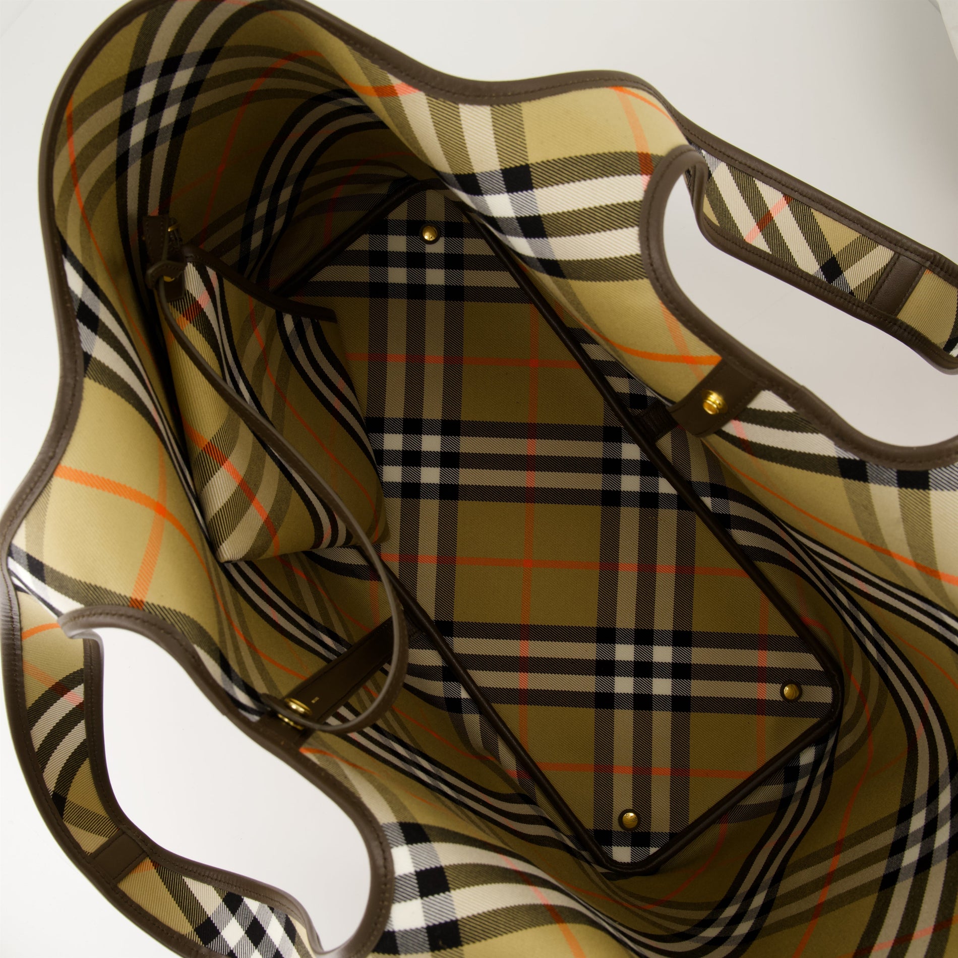 Burberry Check Canvas Tote Bag - image 4