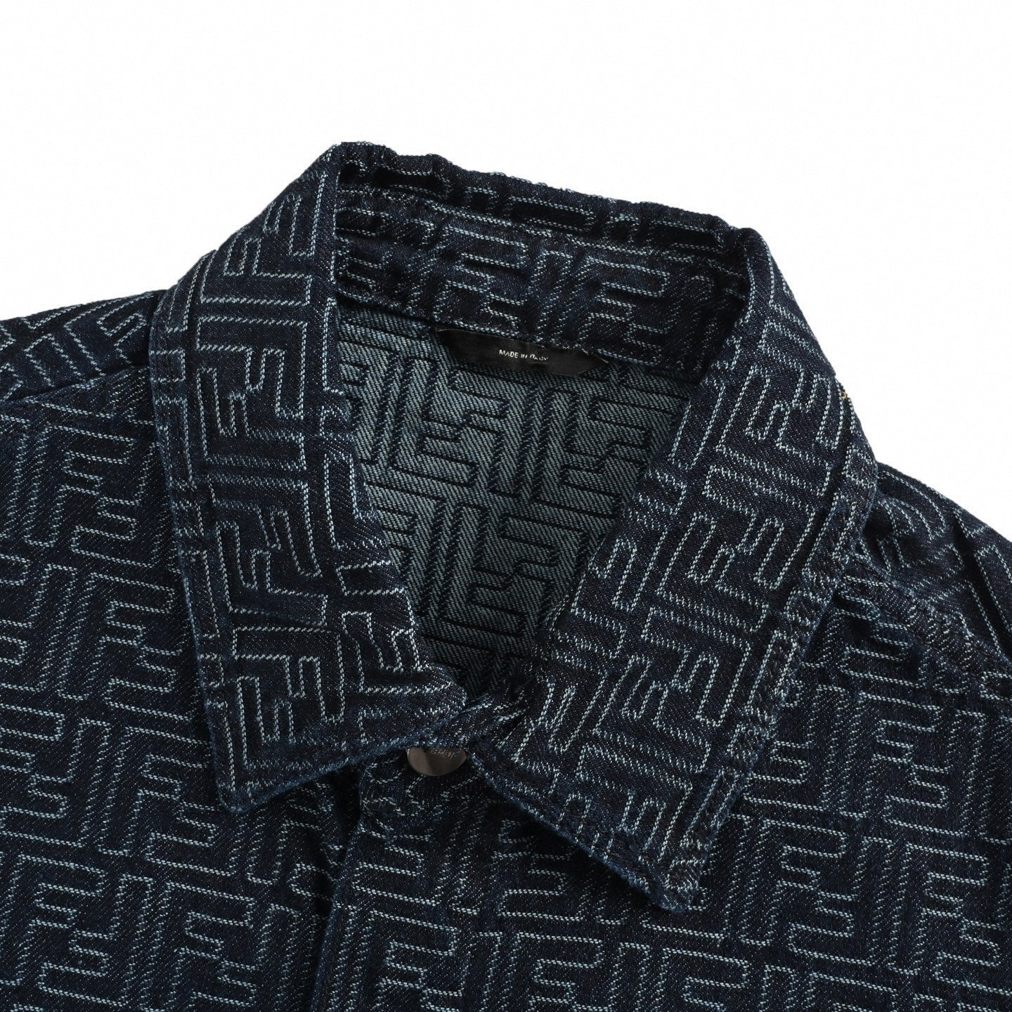 Fendi Roma FF Monogram Denim Overshirt - image 4