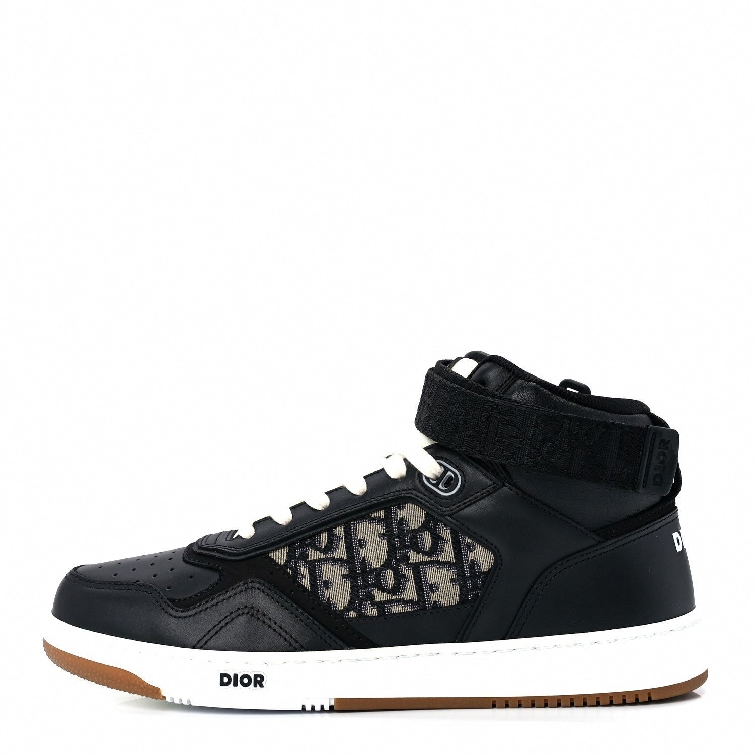 Dior B27 Mid-Top Sneaker — Black Oblique