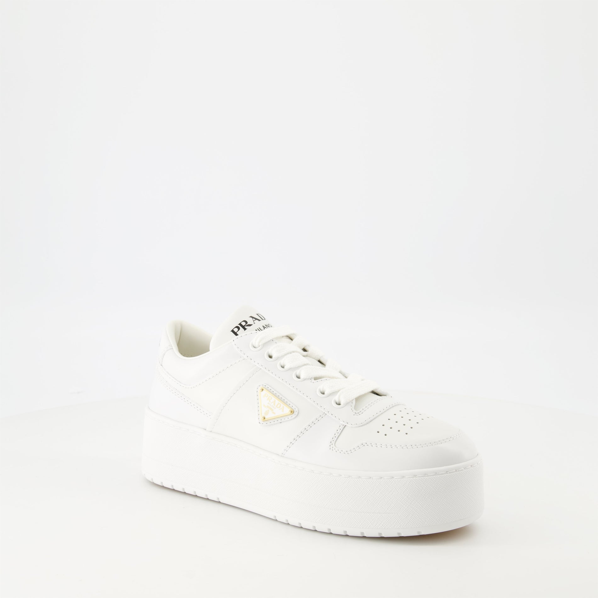 Prada All-White Platform Sneakers - image 2