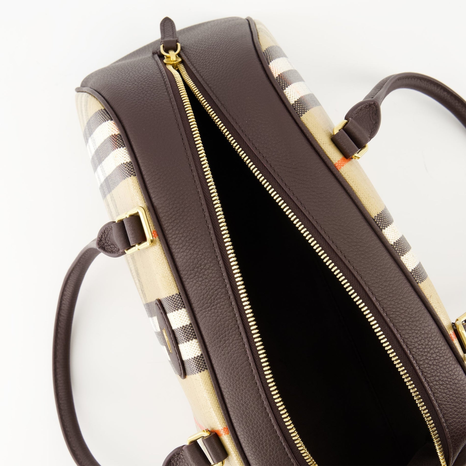 Burberry Check Mini Bowling Bag - image 4
