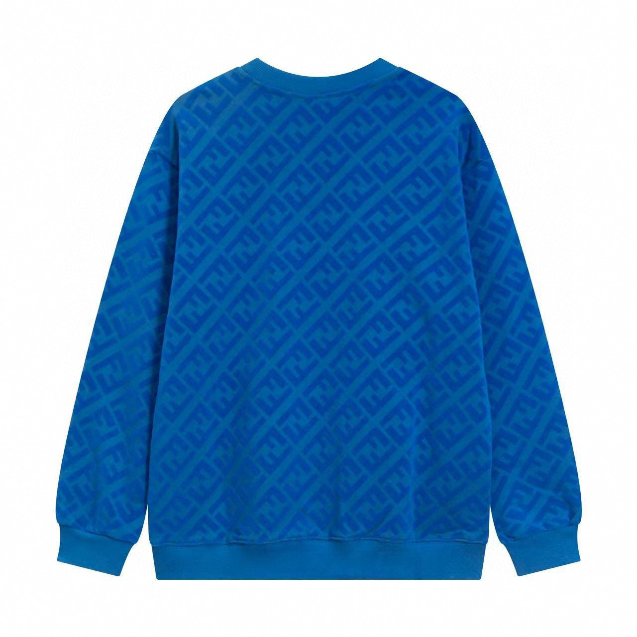 Fendi Blue Monogram Crewneck Sweatshirt - image 2