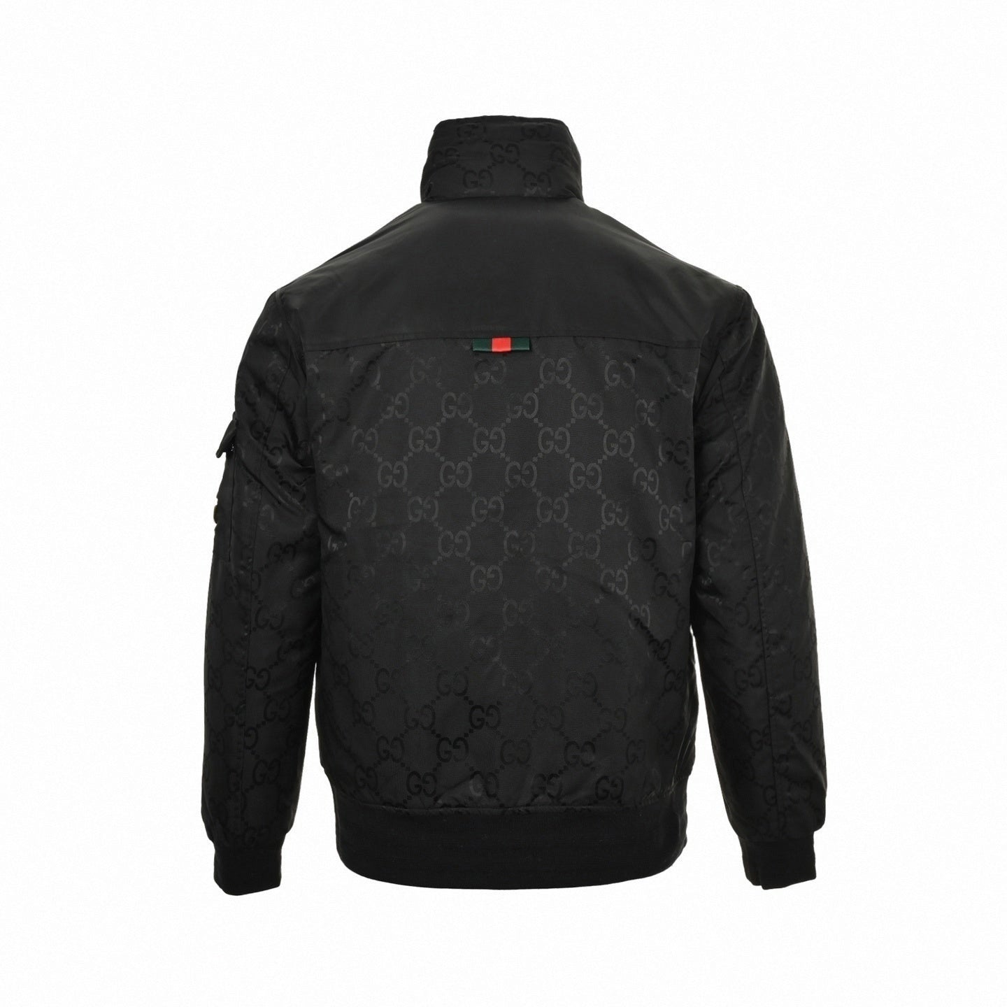 Gucci Black GG Monogram Padded Bomber Jacket - image 3