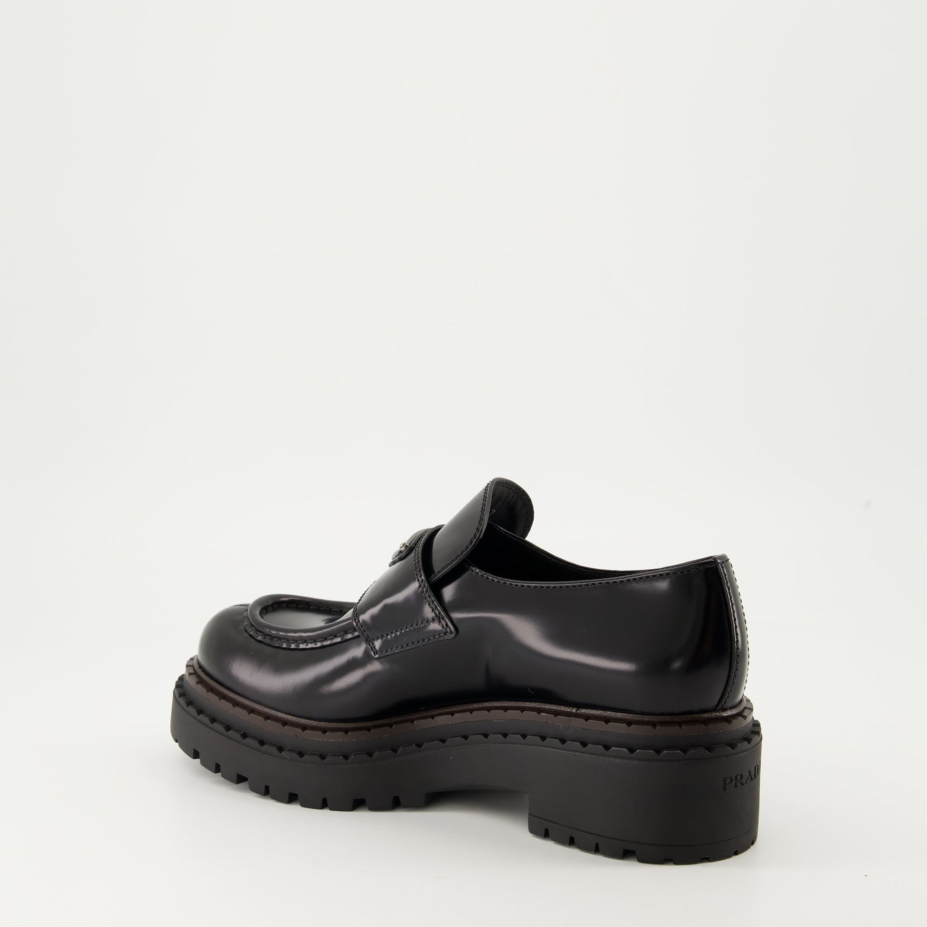 Prada Chunky Leather Loafers - image 3