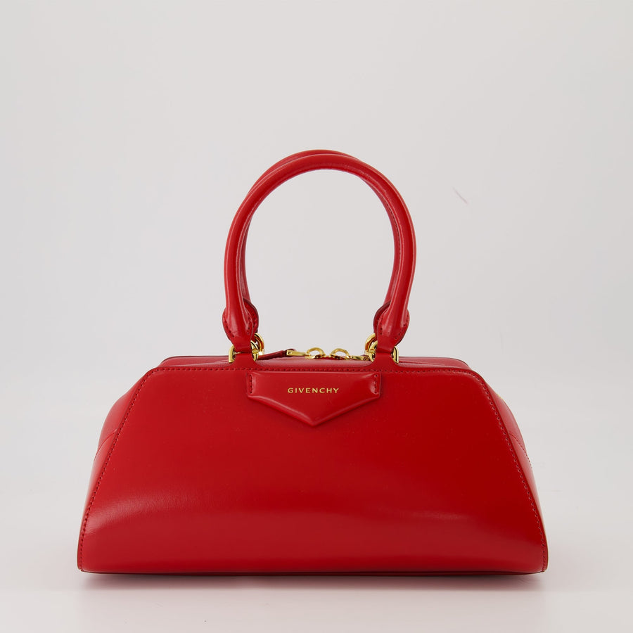 Givenchy Mini Antigona Top Handle Bag – Red