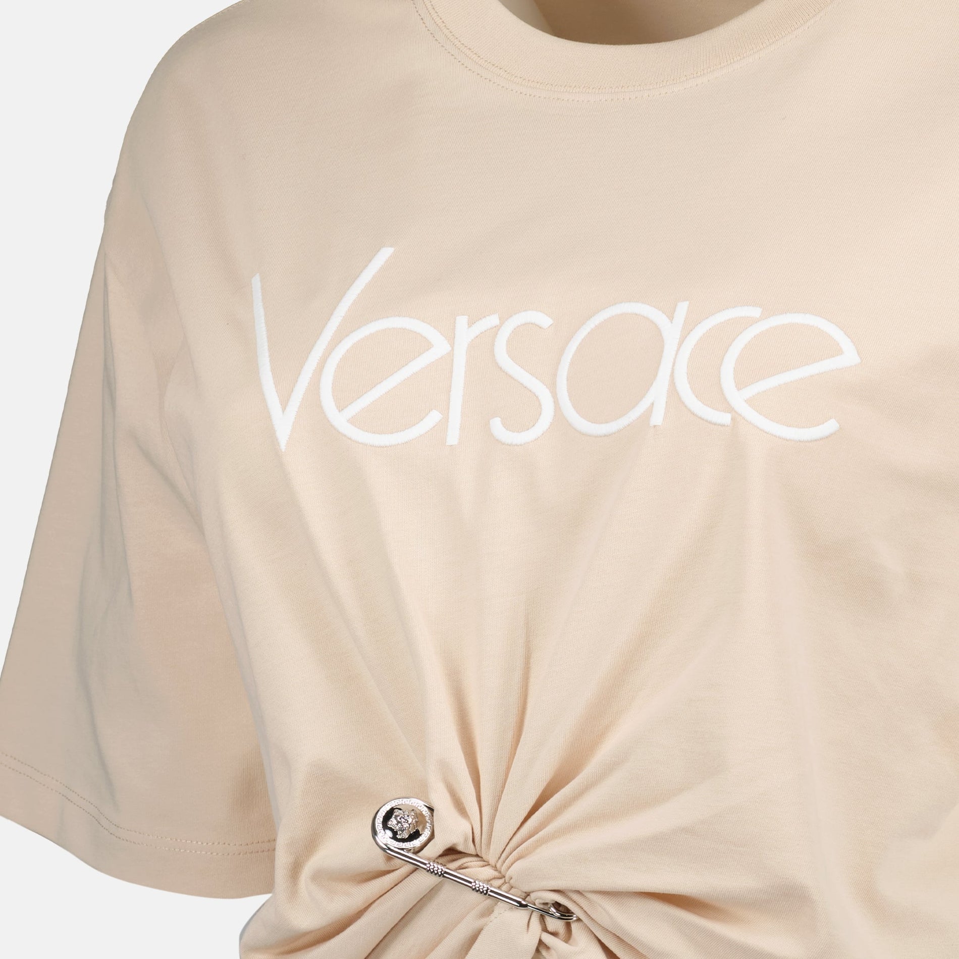 Versace Logo Twist Crop T-Shirt - image 5