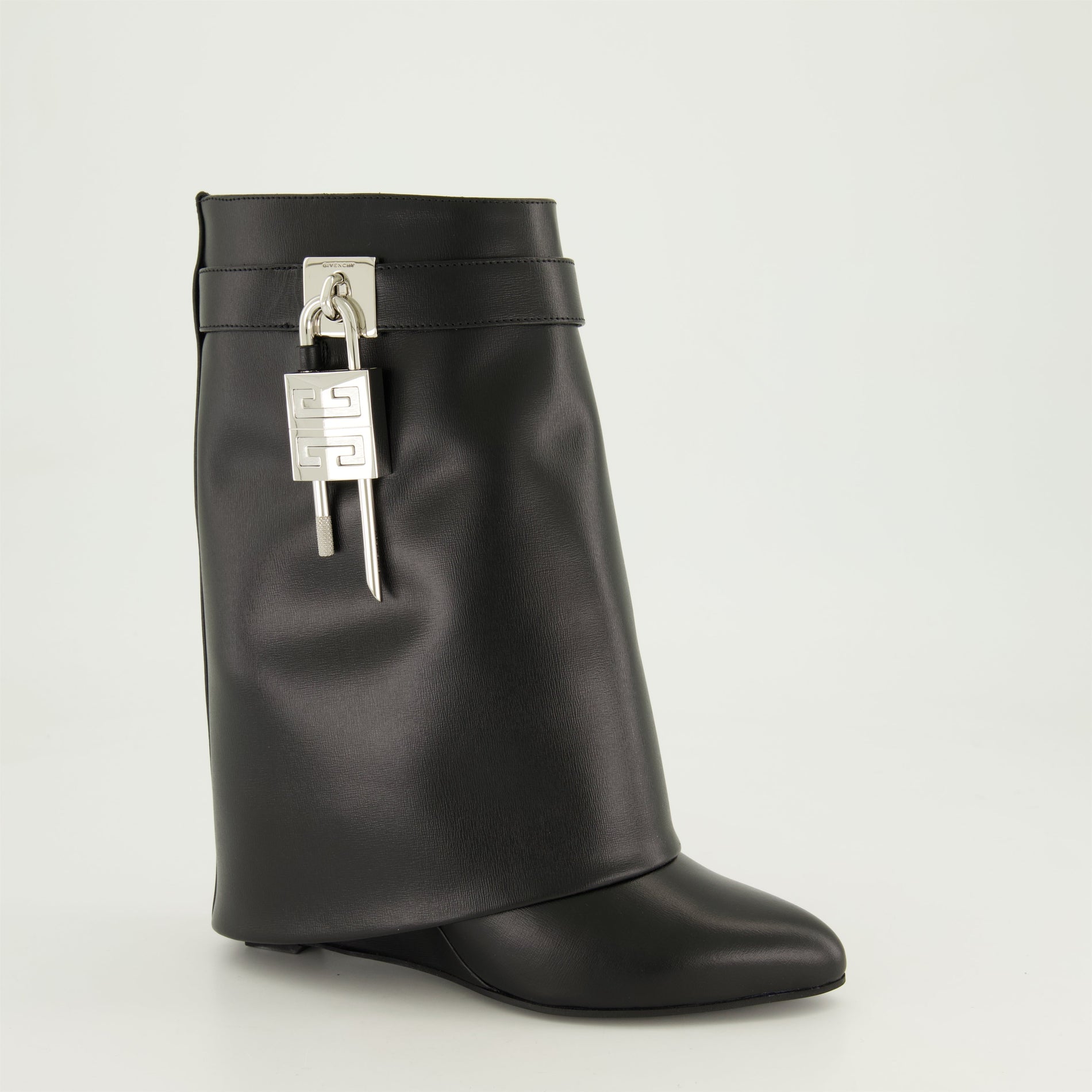 Givenchy Shark Lock Wedge Boots - image 2