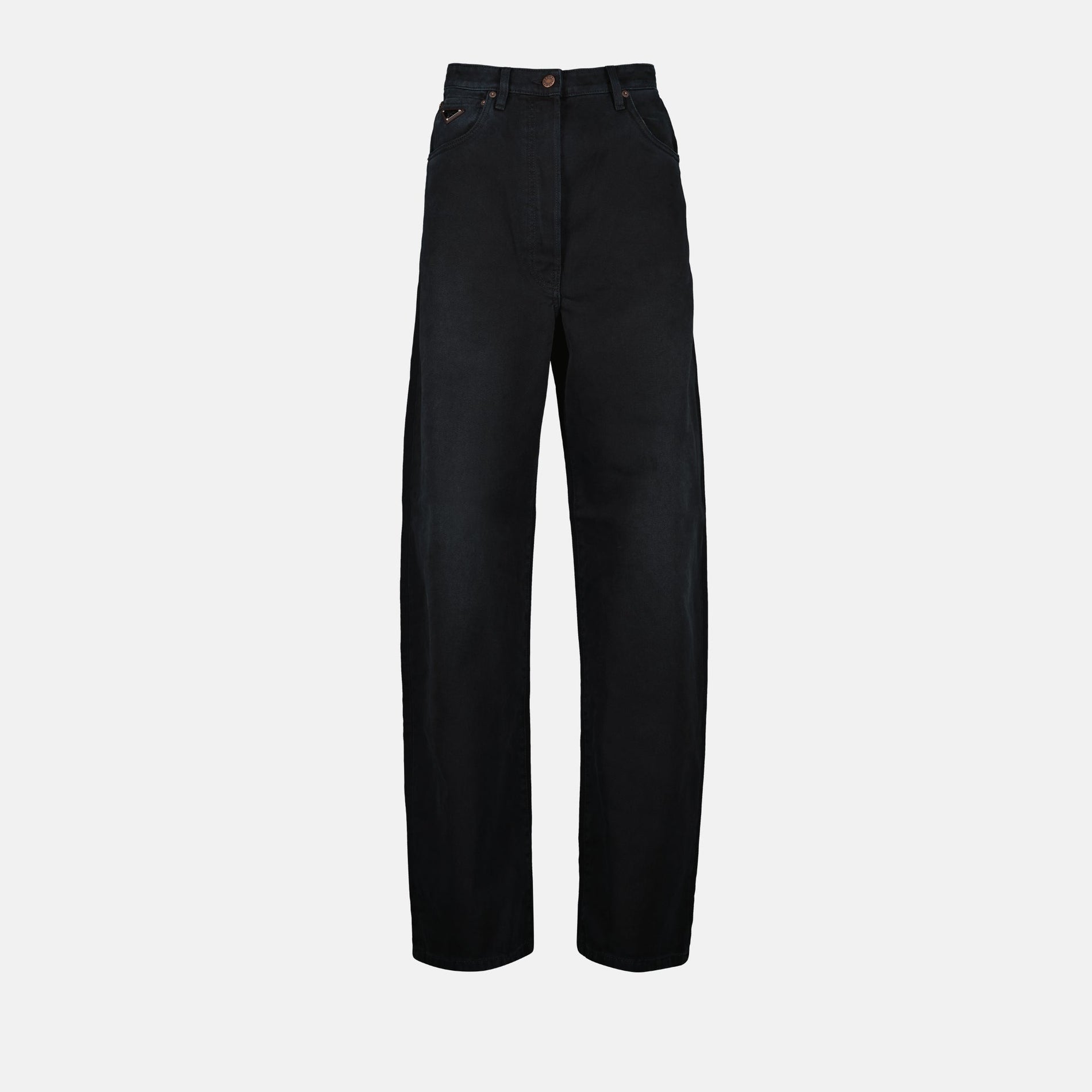Prada Wide-Leg Dark Wash Denim Jeans
