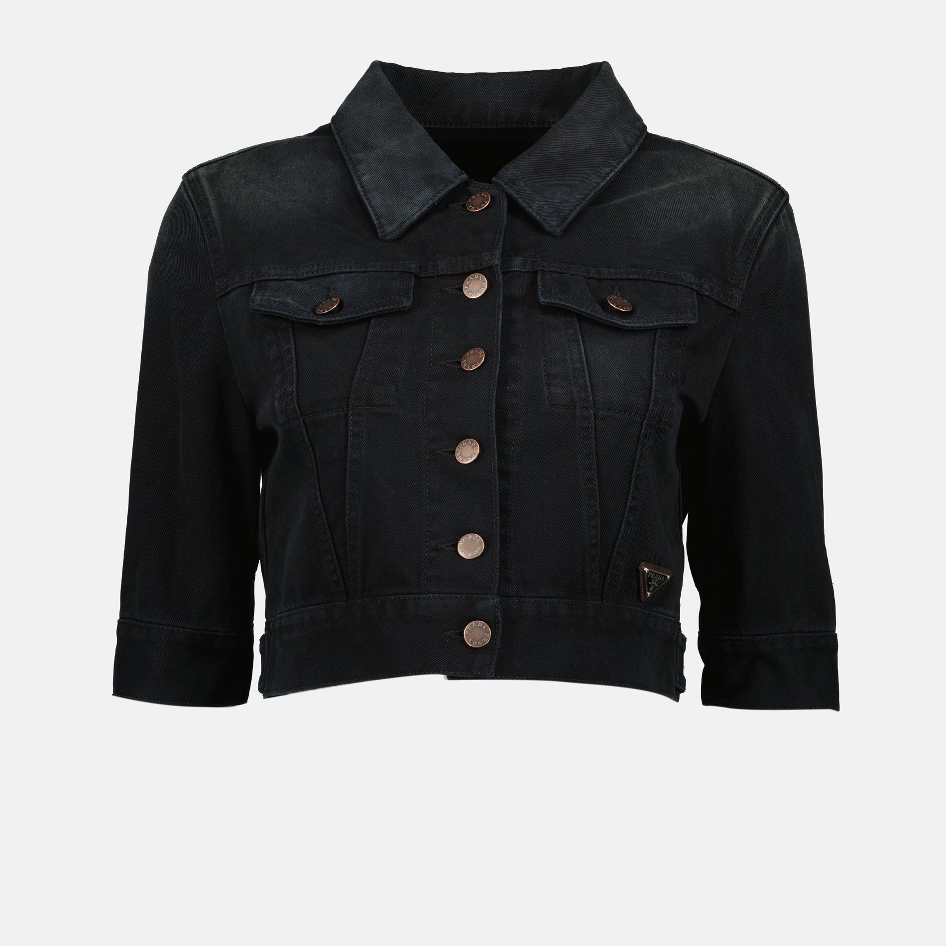 Prada Cropped Denim Jacket
