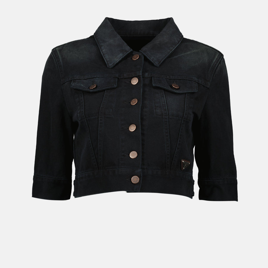 Prada Cropped Denim Jacket