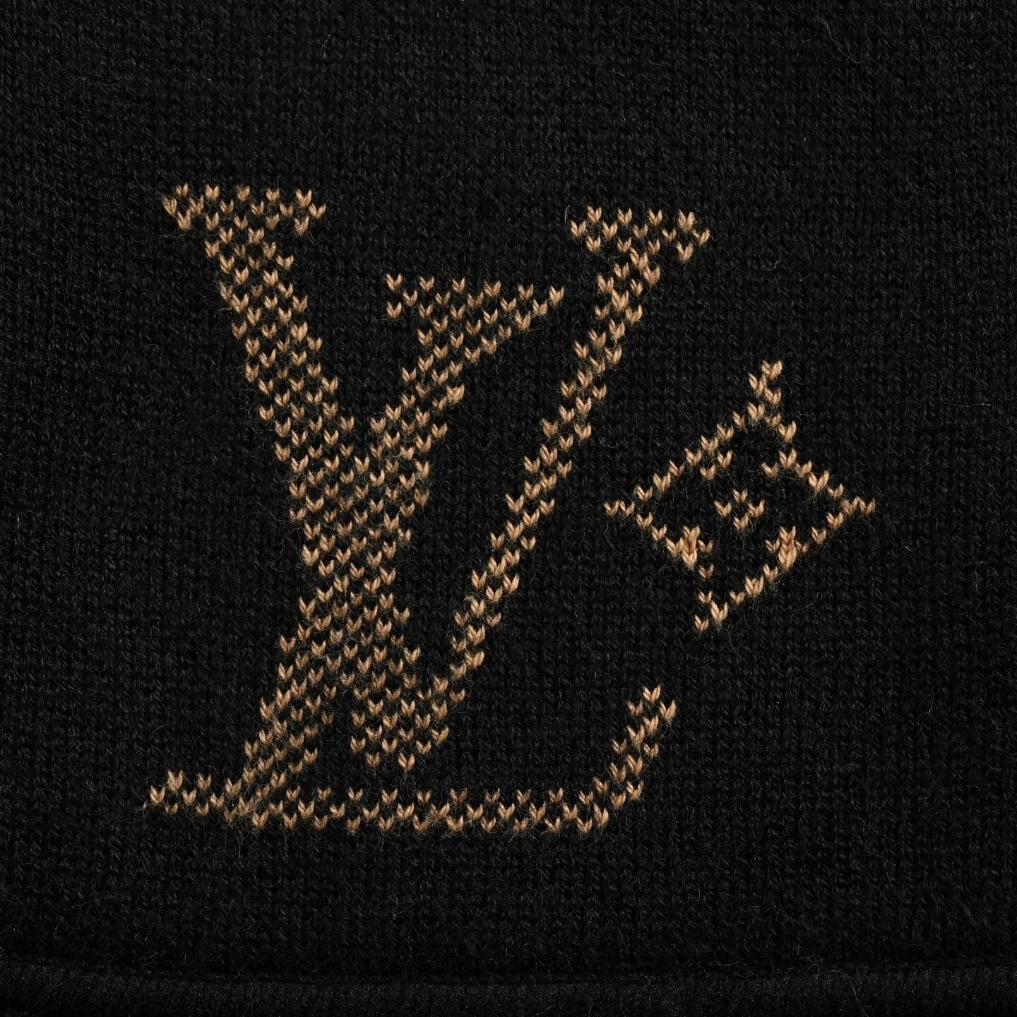 Louis Vuitton Reversible Monogram Wool Zip Hoodie – Black & Brown Edition - image 4