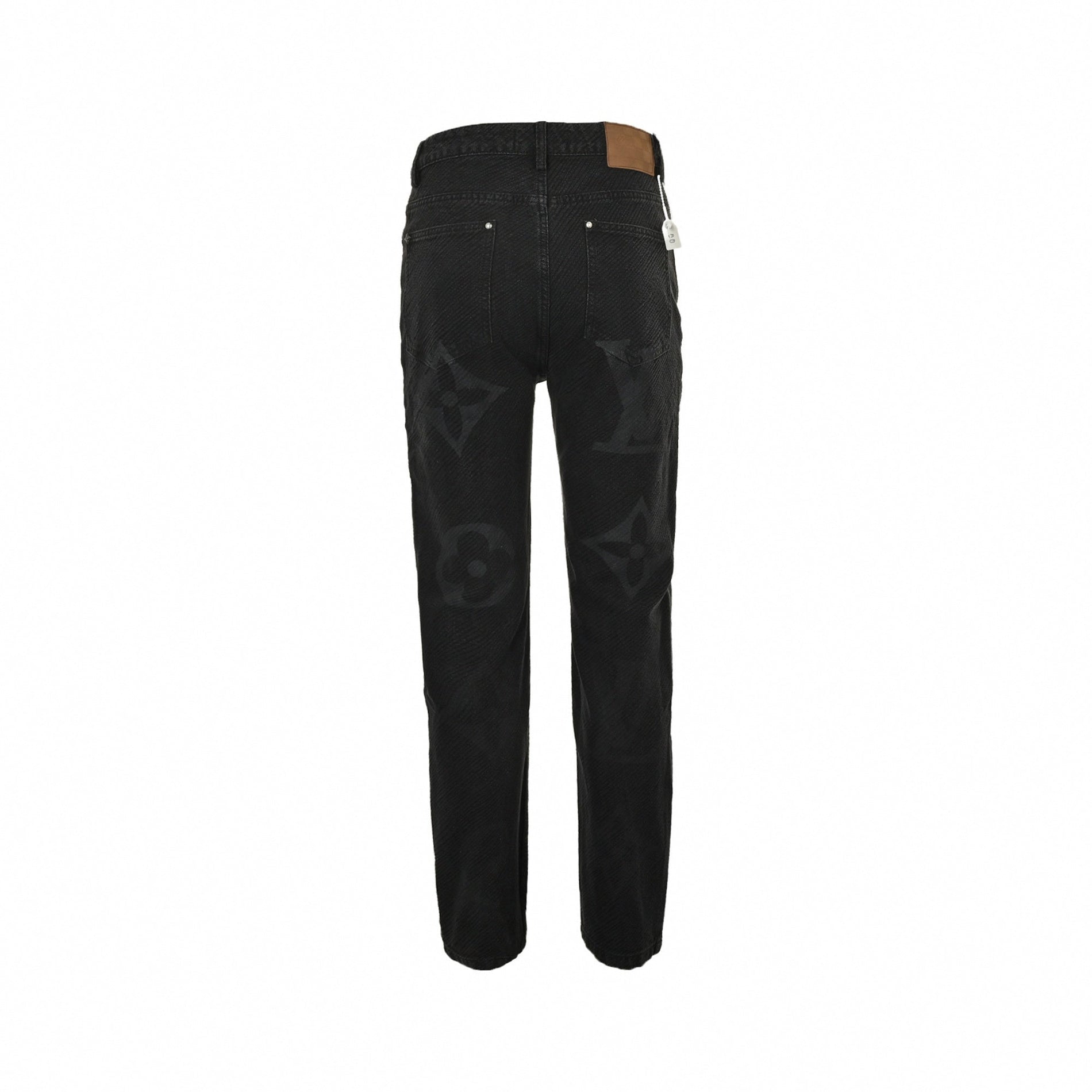 Louis Vuitton Black Monogram Shadow Denim Jeans - image 2