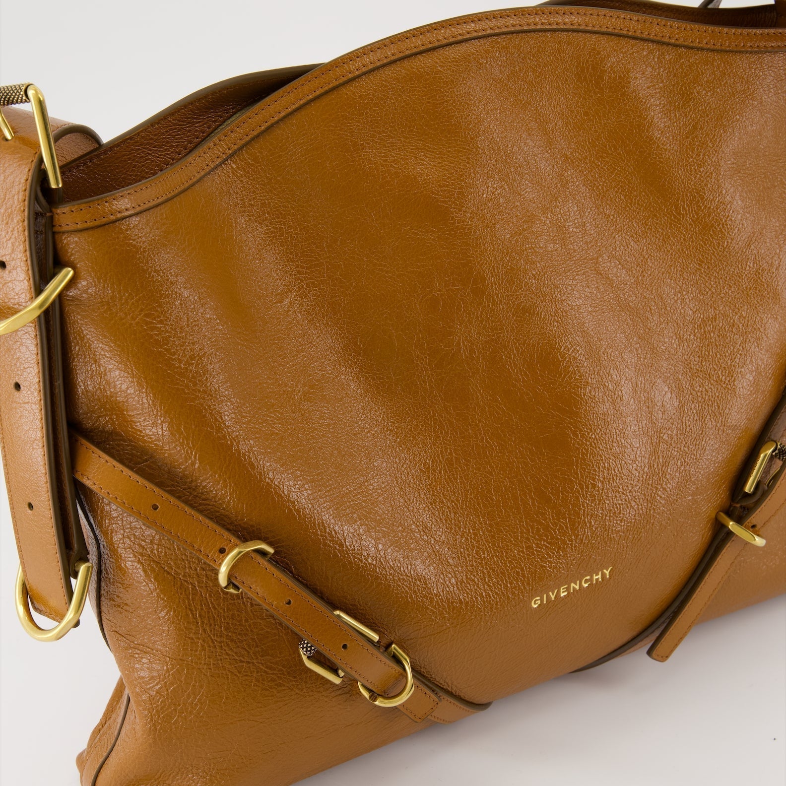 Givenchy Voyou Brown Leather Shoulder Bag - image 3