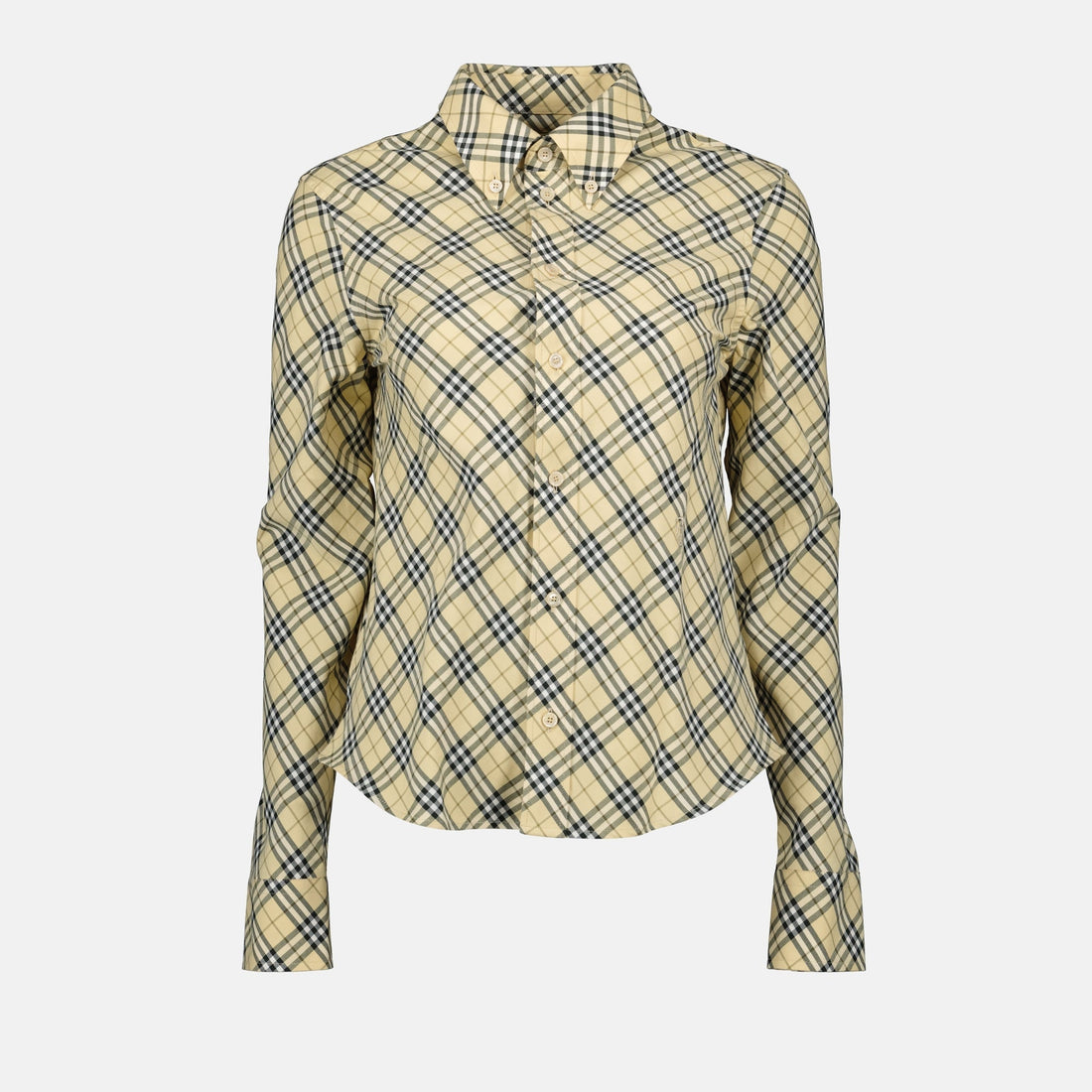 Vintage Check Cropped Shirt