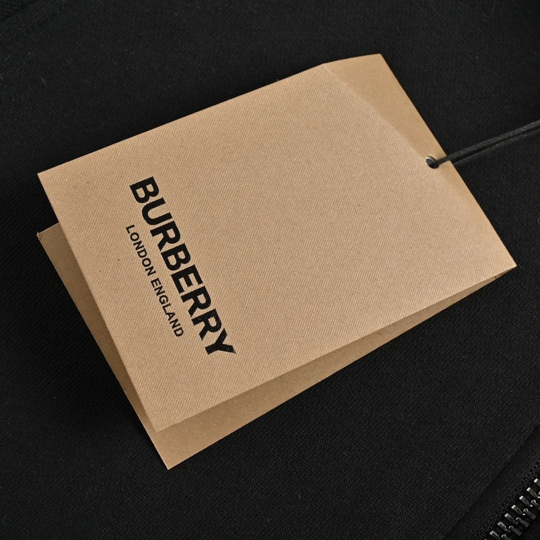Burberry Icon Zip-Up Hoodie – Black - image 8
