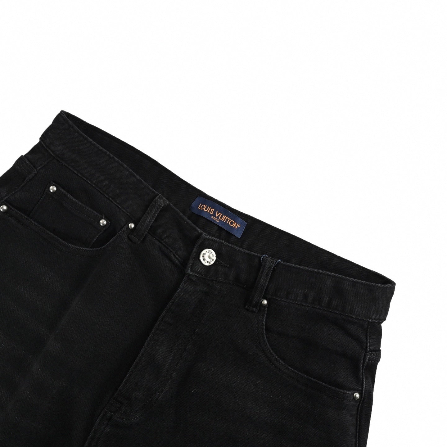 Louis Vuitton Black Slim-Fit Denim Jeans with Monogram Details - image 4