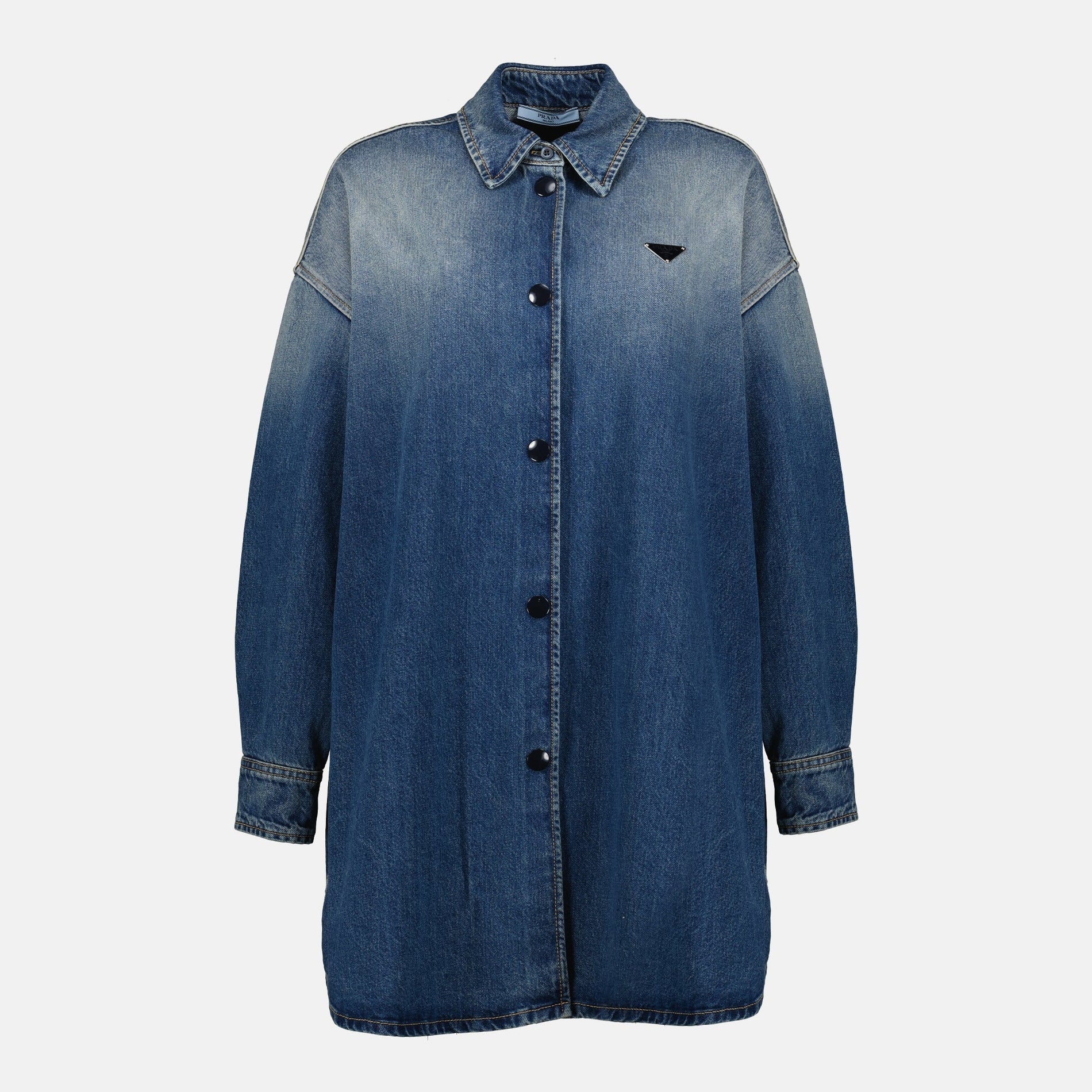 Prada Oversized Denim Shirt Jacket
