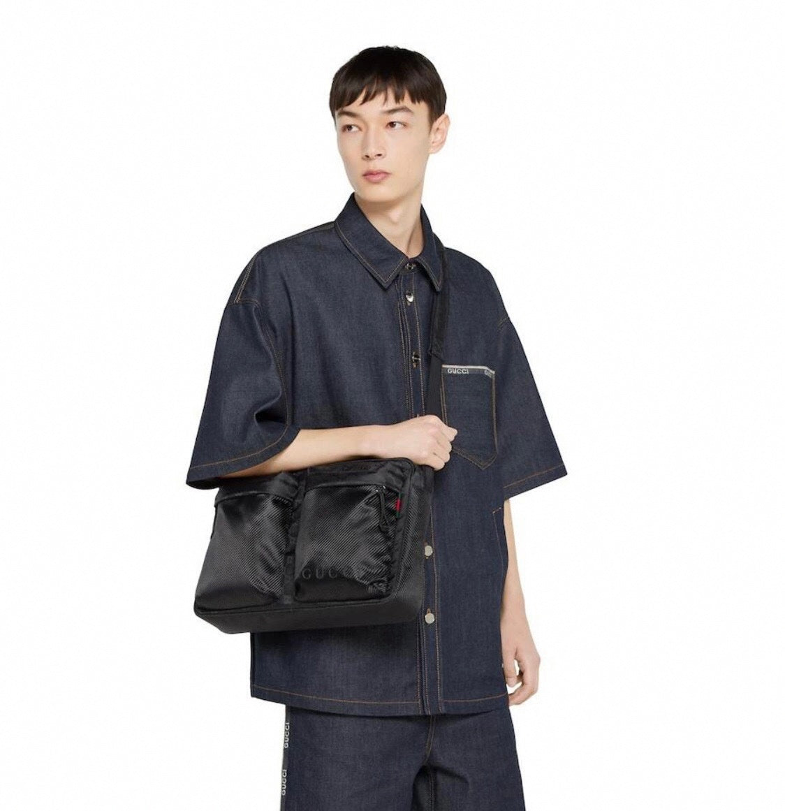 Gucci Black Crossbody Utility Bag - image 8