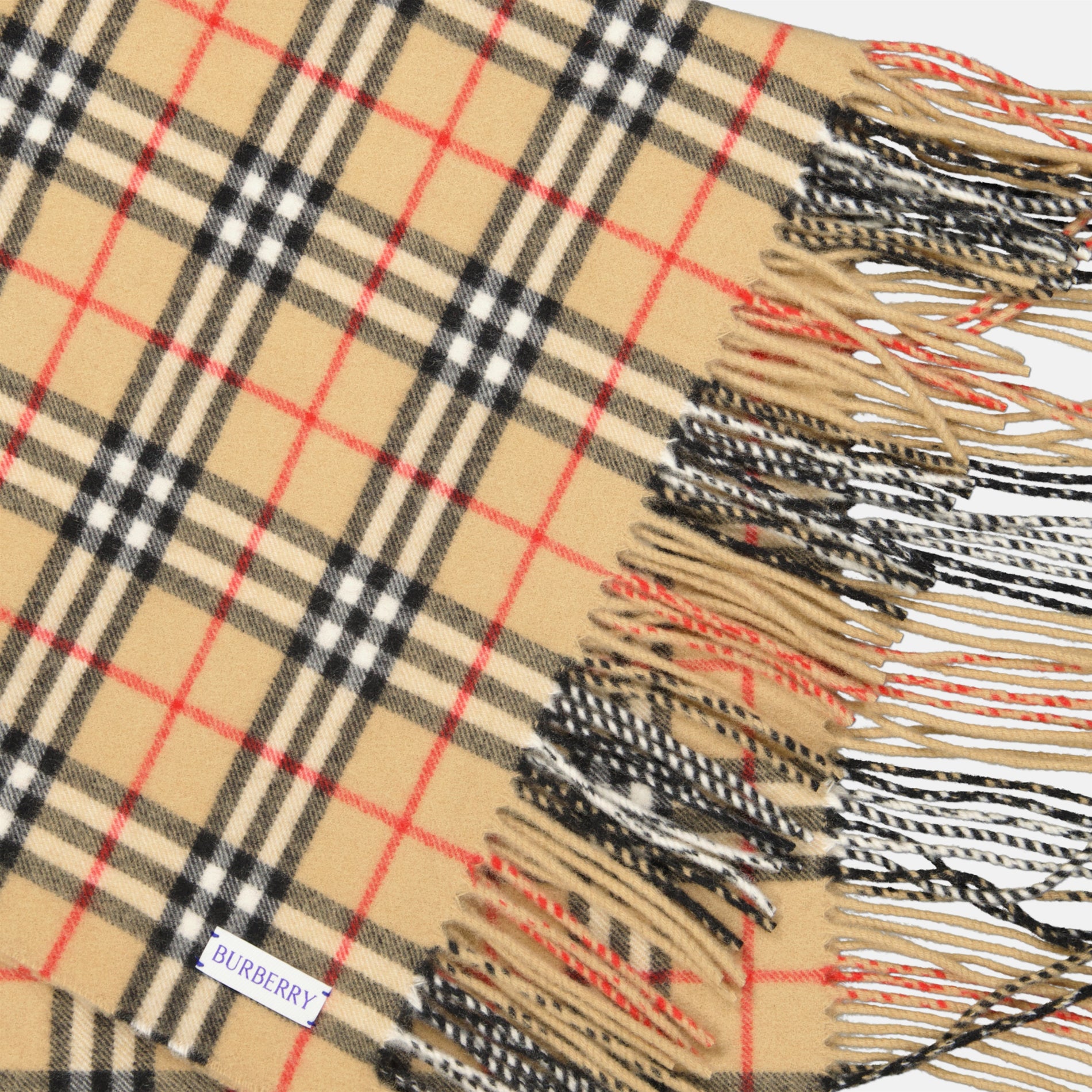 Burberry Classic Check Cashmere Scarf – Archive Beige - image 3