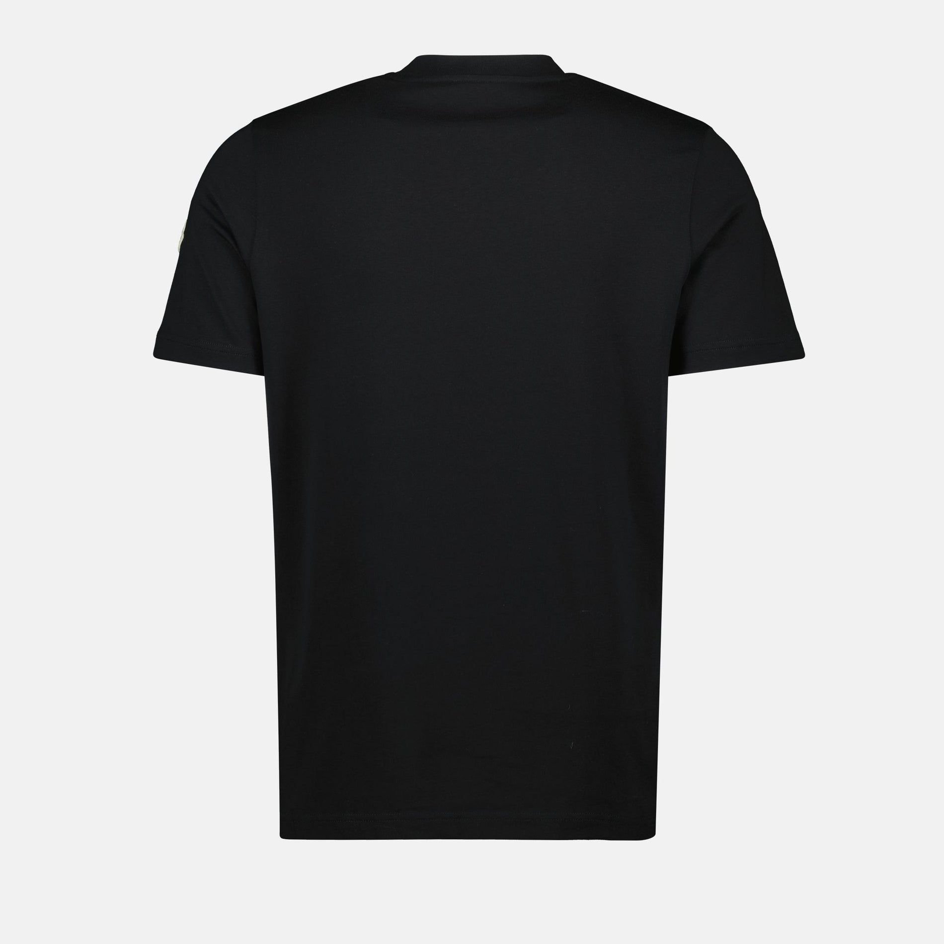 Moncler Black Embroidered Logo T-Shirt - image 4