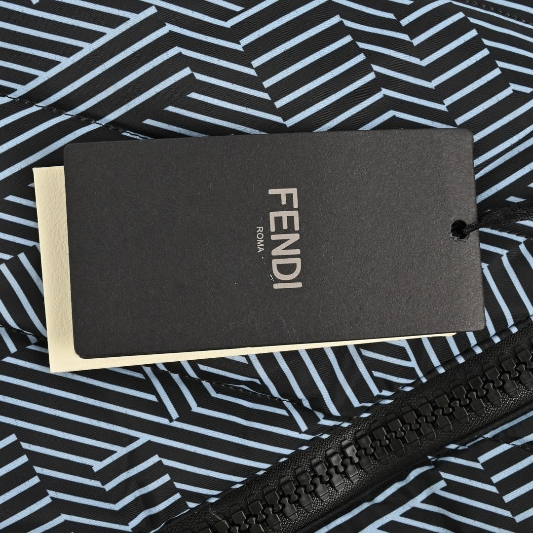 Fendi Geometric FF Hooded Jacket - image 8