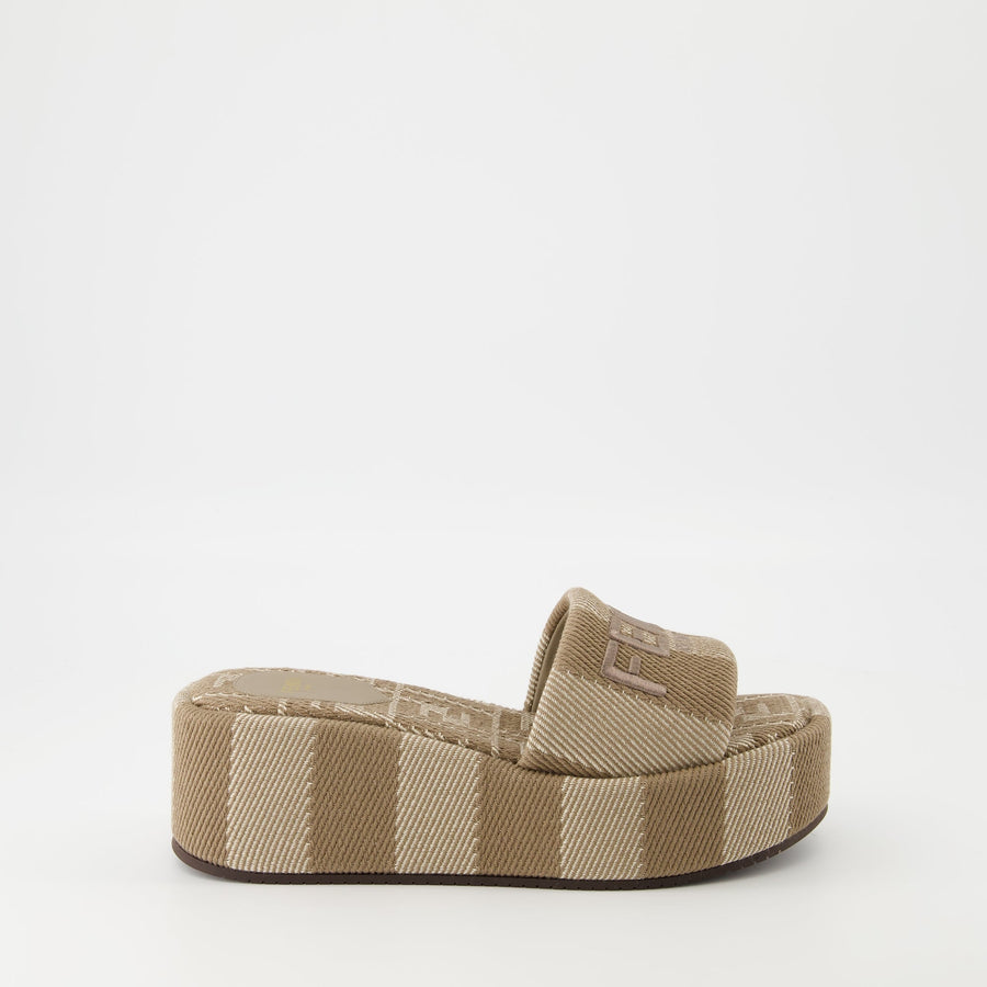 Fendi Sunshine Platform Sandals