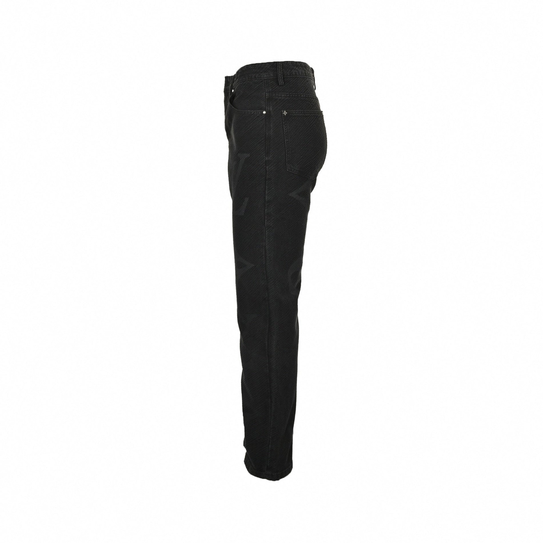 Louis Vuitton Black Monogram Shadow Denim Jeans - image 3