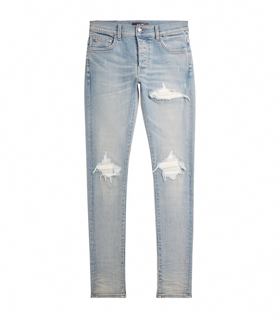 MX1 Suede-Panel Distressed Straight