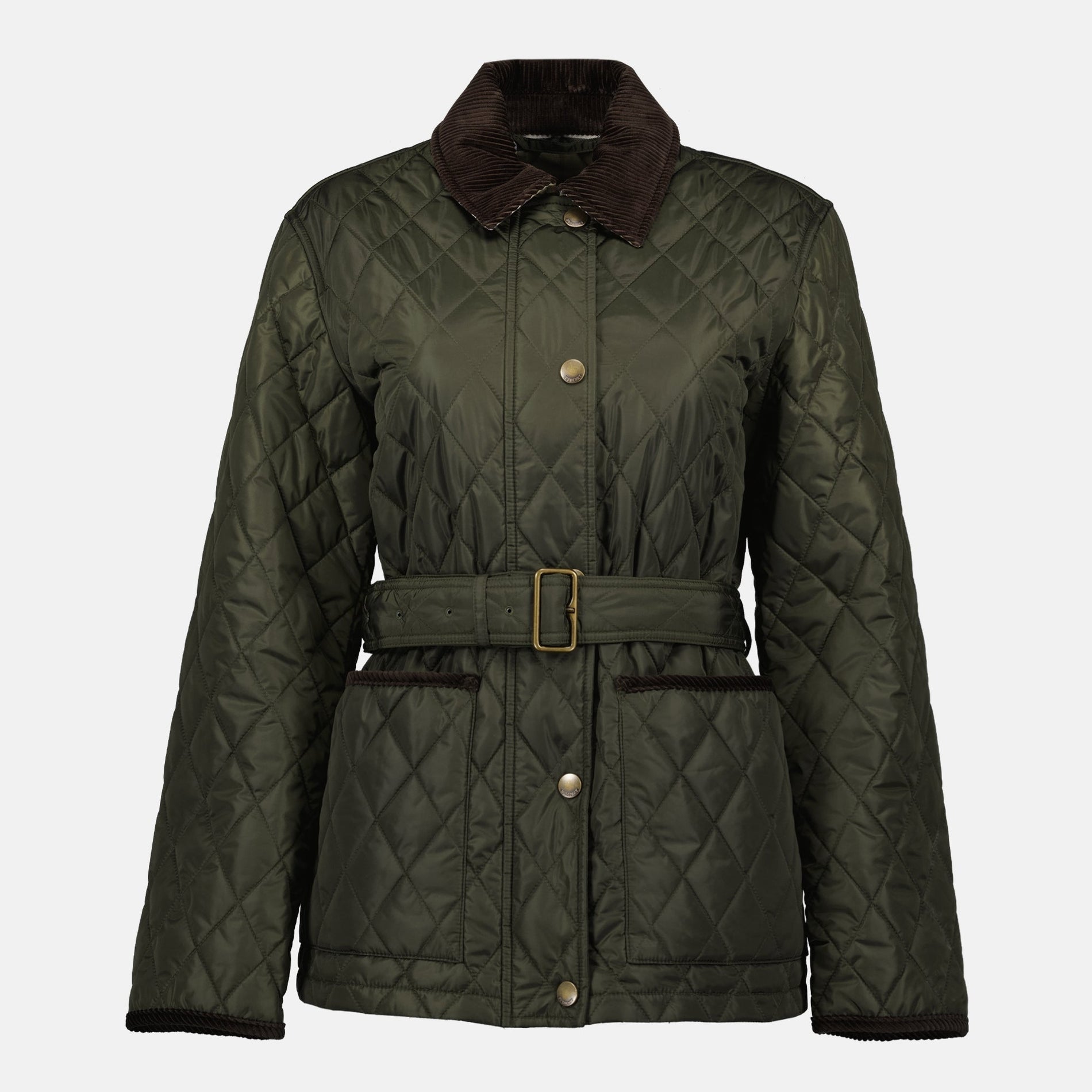 Burberry Belted Quilted Jacket