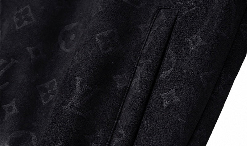 Louis Vuitton Black Faux Deerskin Monogram Zip Jacket - image 7