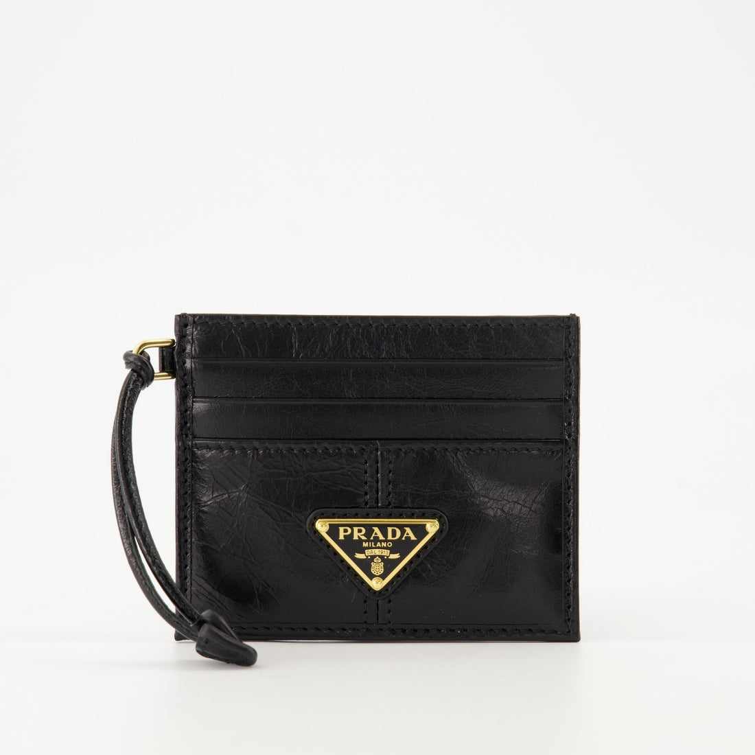Leather Card Holder with Strap