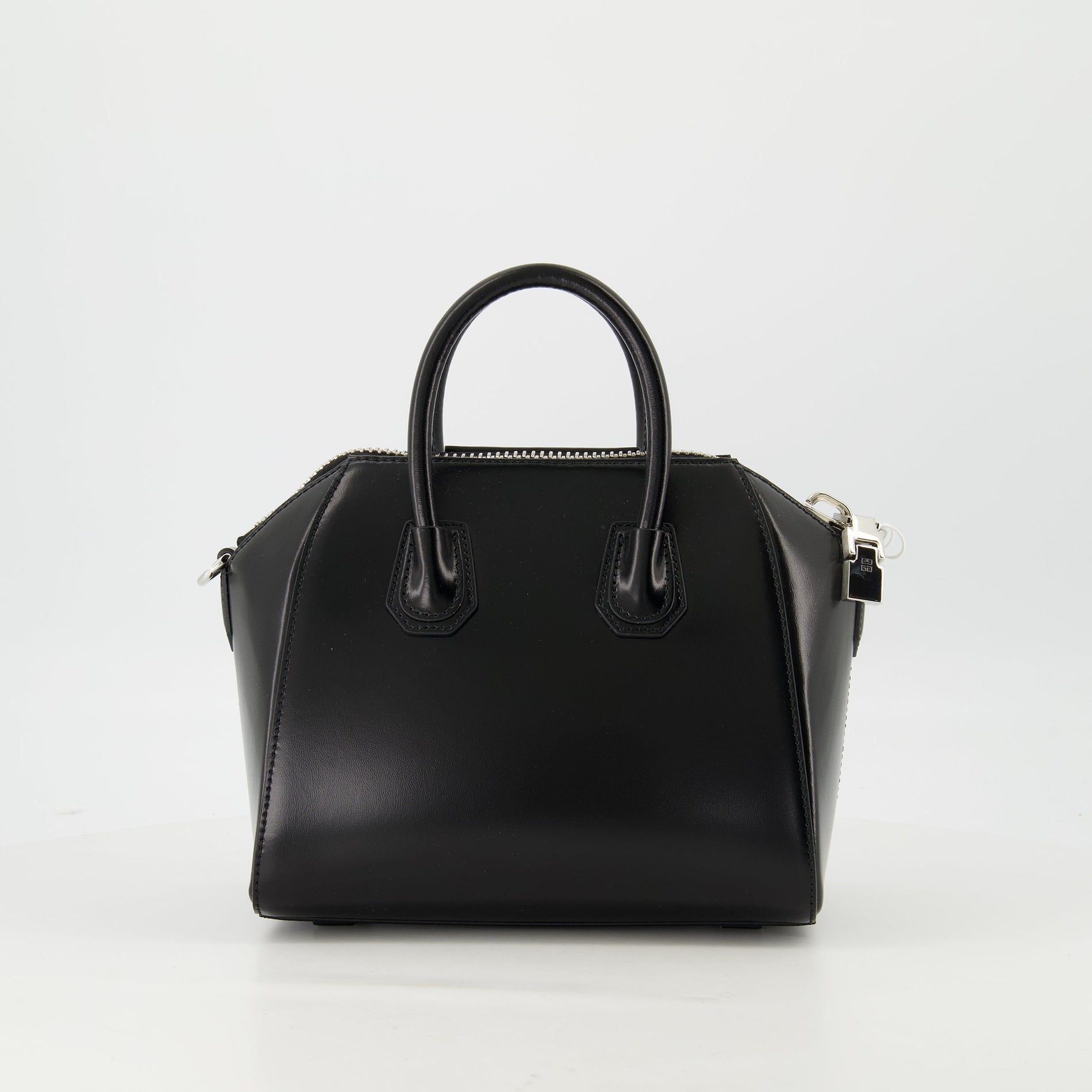 Givenchy Black Grained Leather Mini Antigona Top Handle Bag - image 2